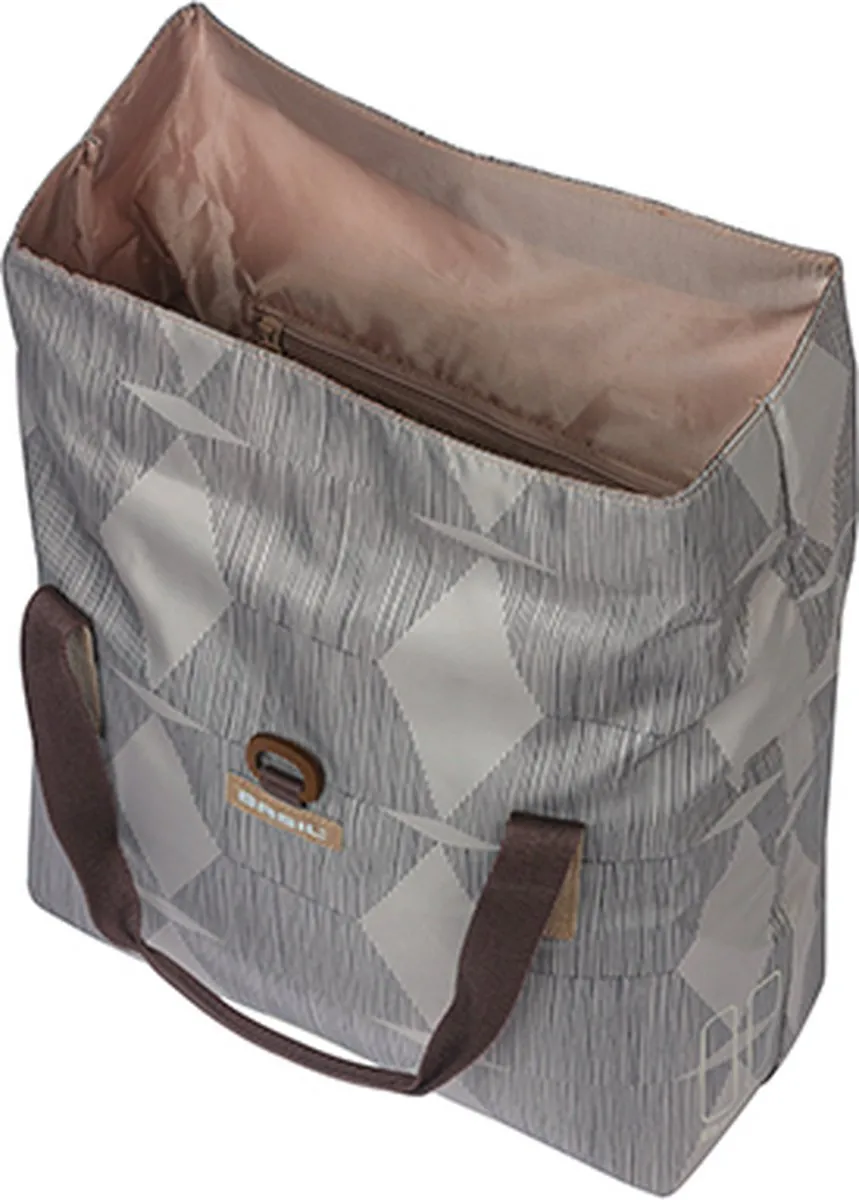 Basil Elegance Fietsshopper 20L - Chateau Taupe