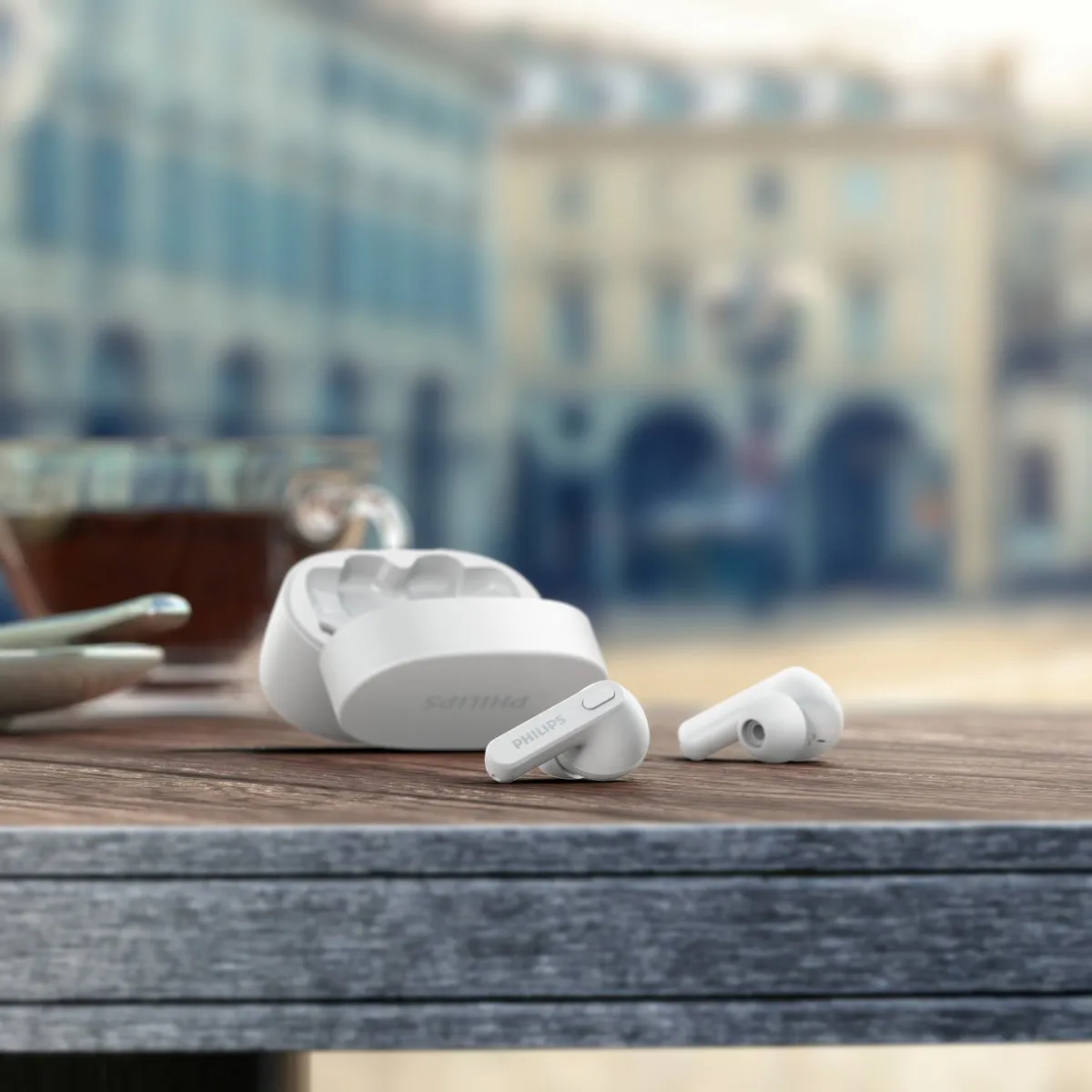 Philips TAT2206 Draadloze In-Ear Oordopjes - Wit - afbeelding 6 van 6