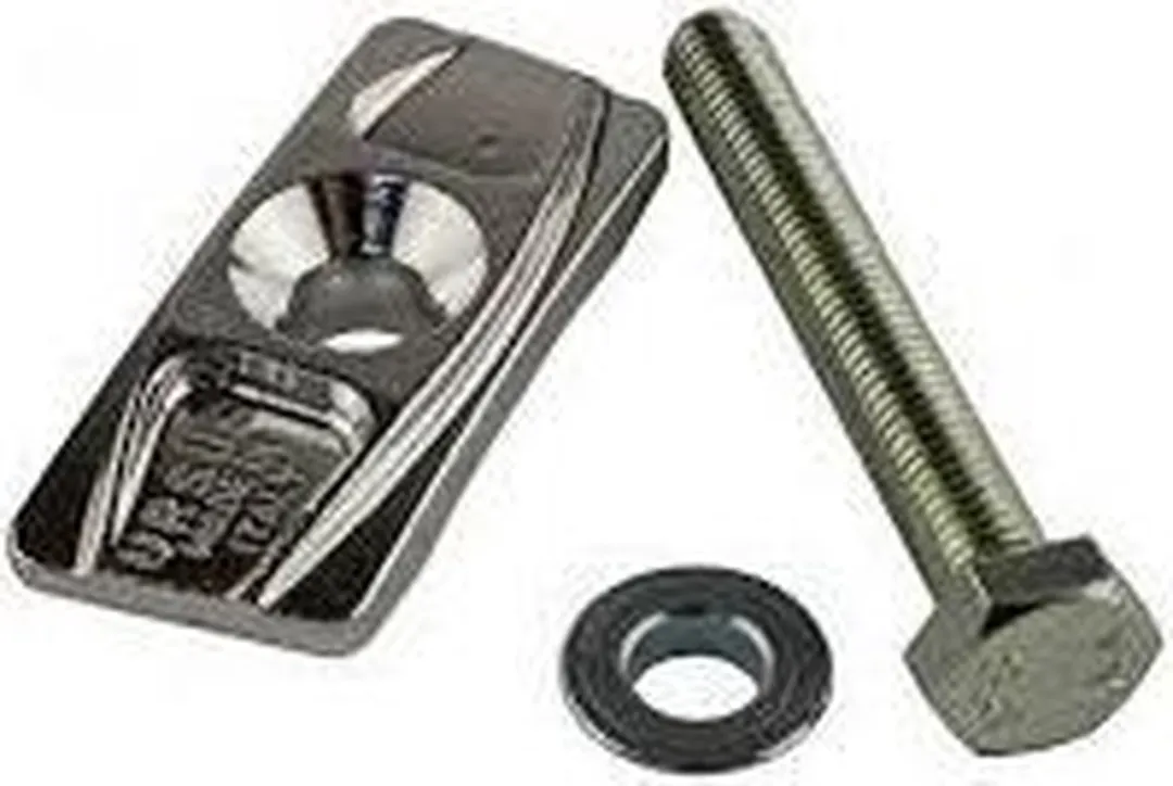 Ursus Adapterplaat Jumbo M10 X 75mm - Aluminium Zilver