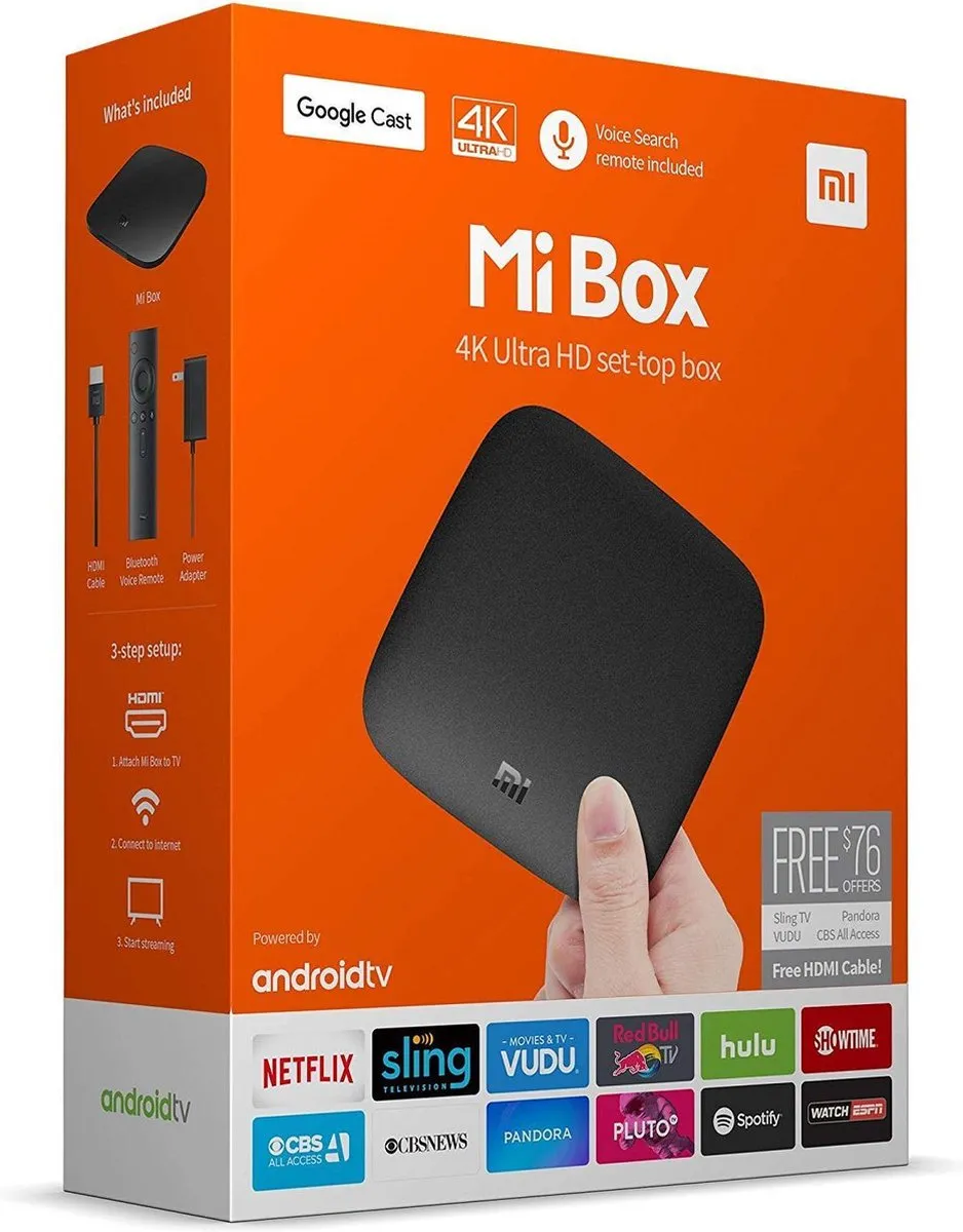 Xiaomi Mi Box S GADGETS60220001 Netwerkspeler - Zwart