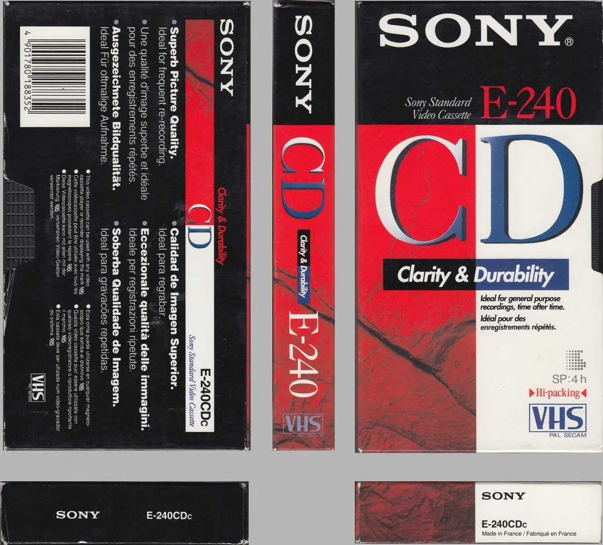 Sony E-240d VHS Videoband