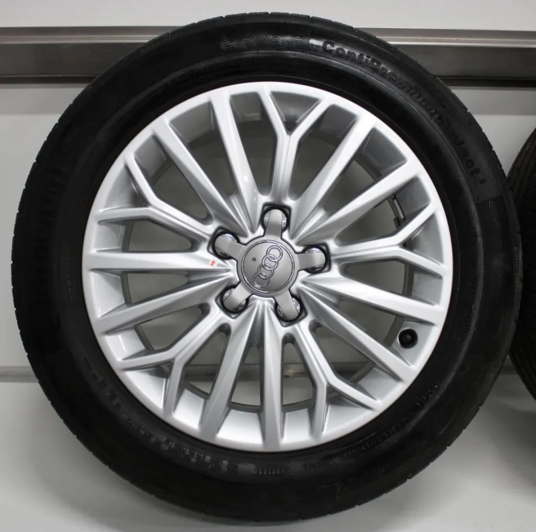 Audi Naafkappen Set 4 Stuks - 8R0601165 - Zilver