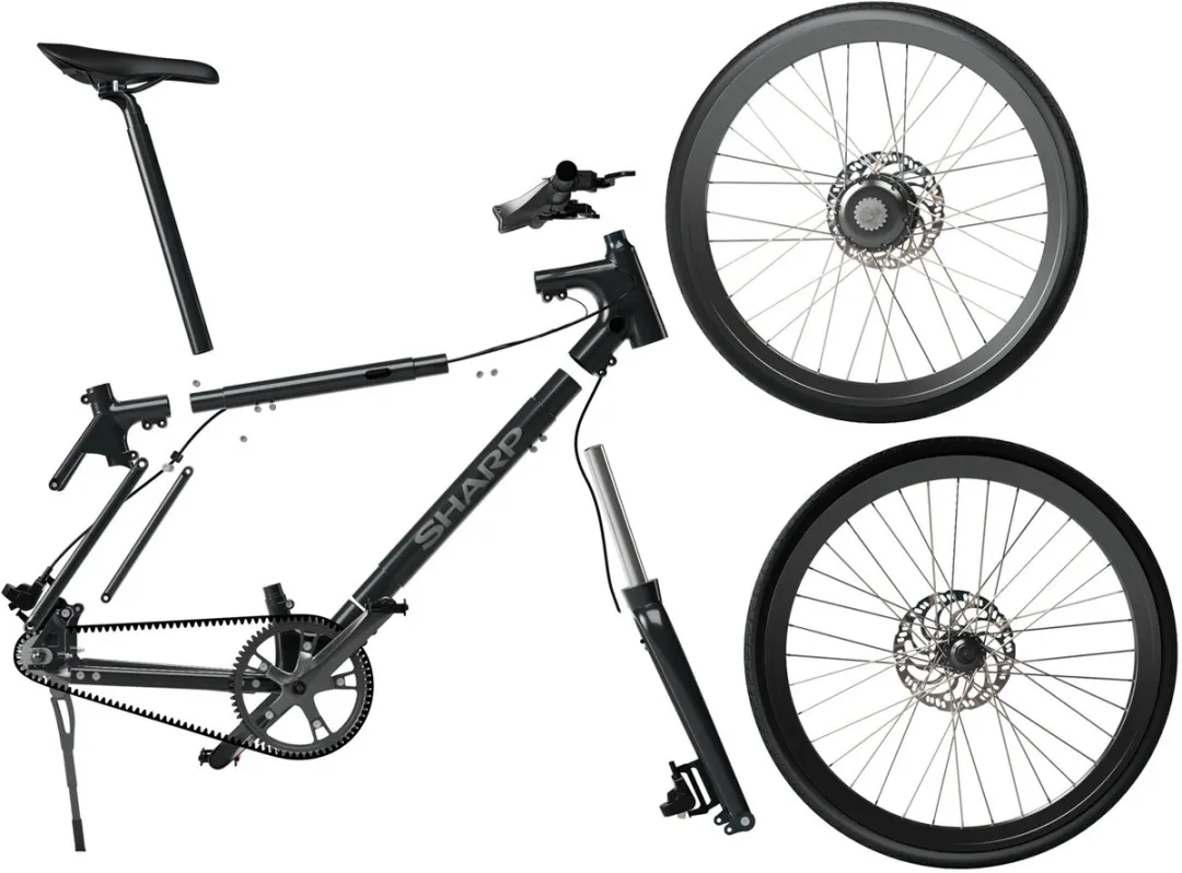 Sharp Milano BK-RS08-EB E-bike 250W - 375Wh - 1 Versnelling - Zwart