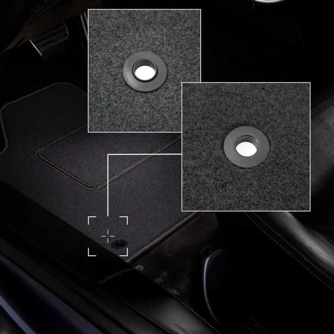 Mercedes SL R107 Automatten - Grafiet - 2 Stuks