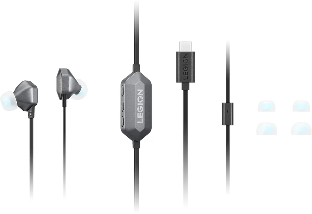 Lenovo Legion E510 In-Ear Gaming Headphones - Grijs - afbeelding 6 van 6
