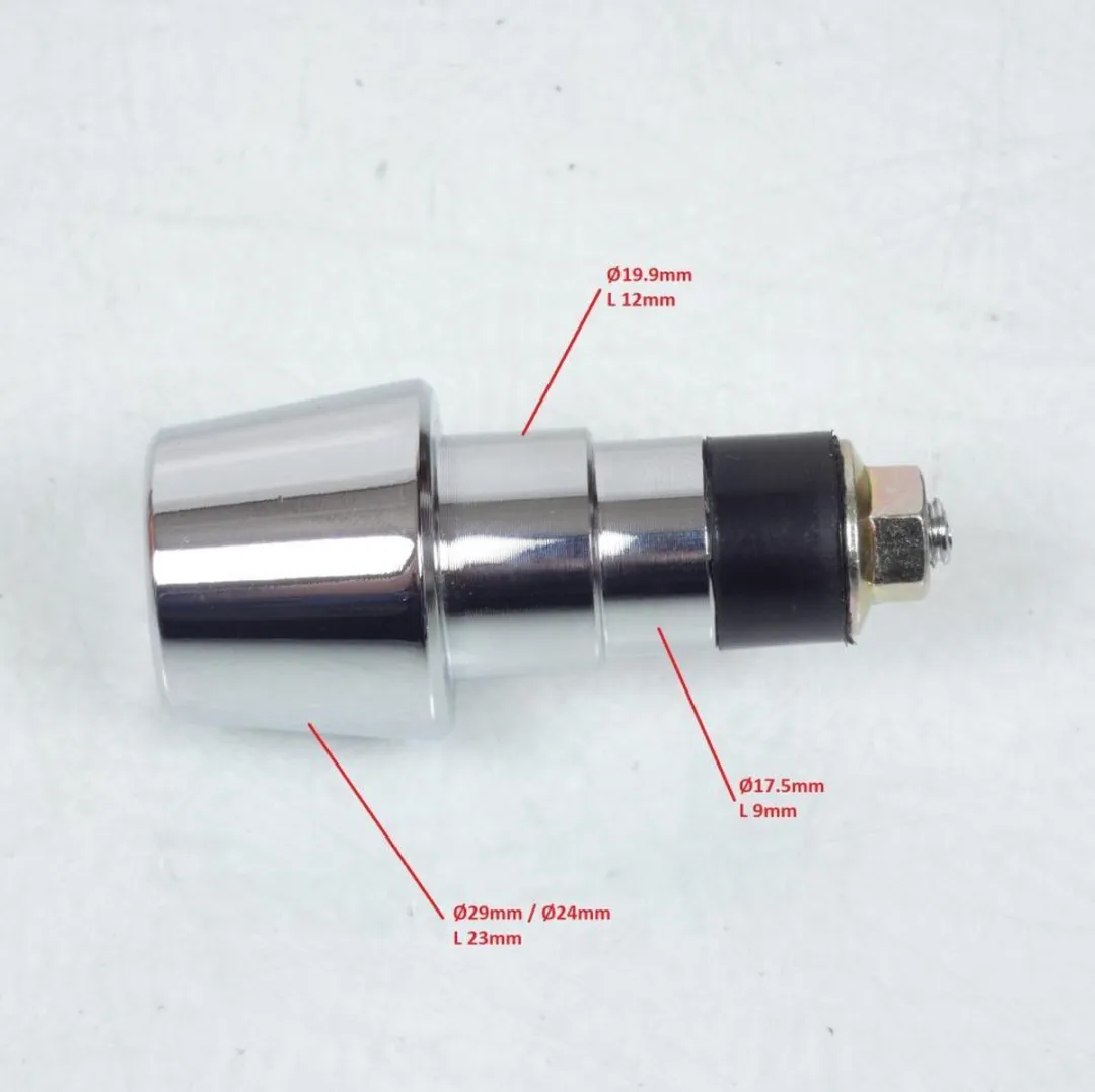 Peugeot 785315 Embout de guidon - Chromé