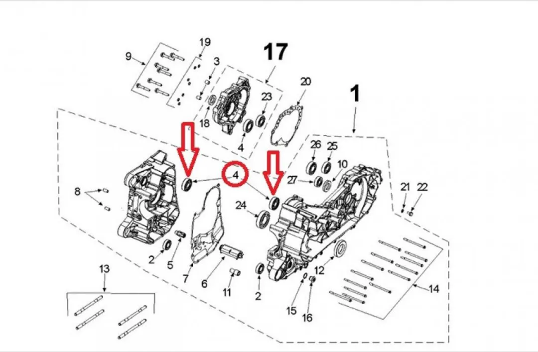 Peugeot 400 Metropolis 1178713200 Motorlager 20x52x15mm