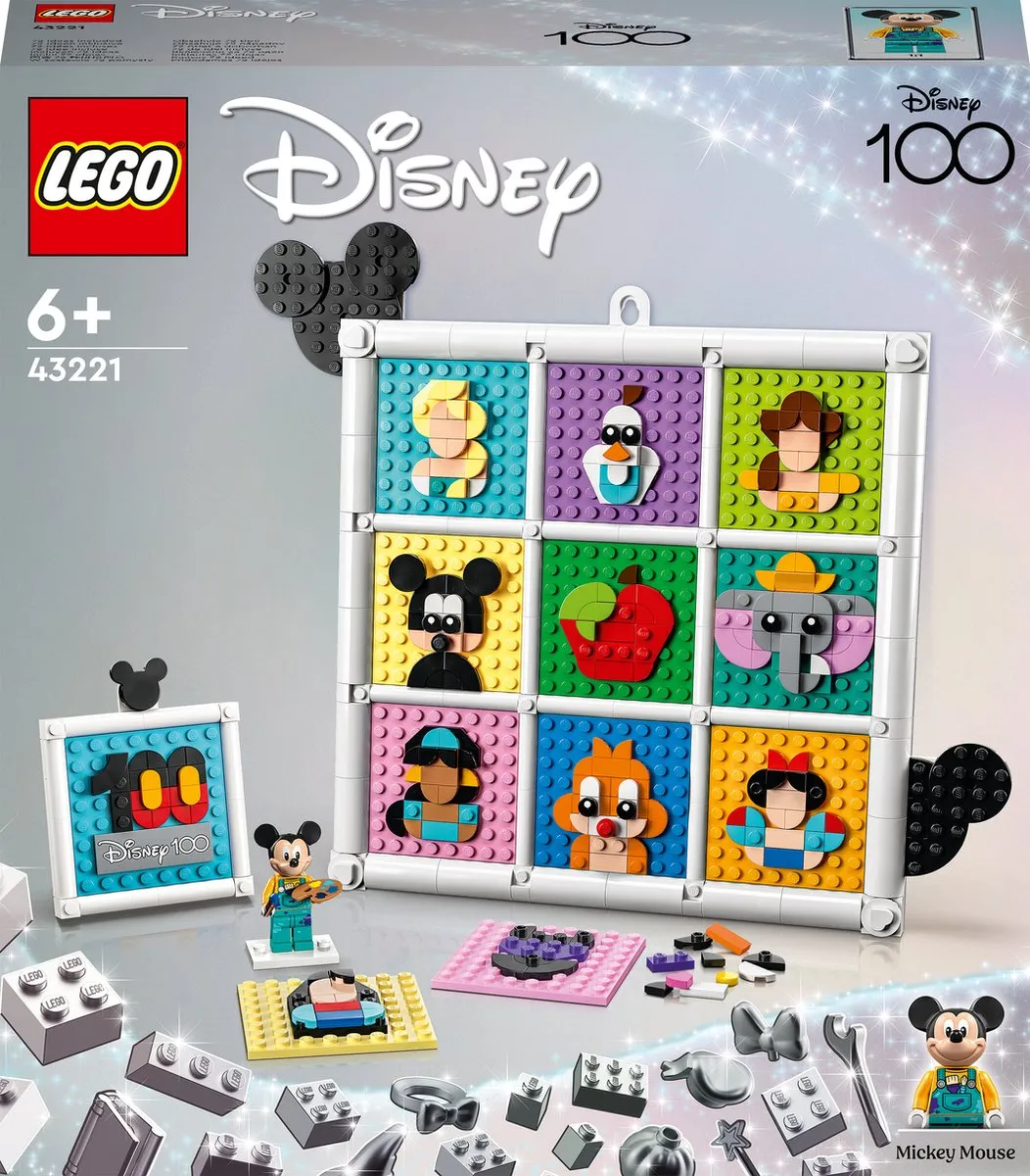 LEGO Disney 100 Jaar Animatiefiguren Mozaïek 43221 - 1022 Stukken