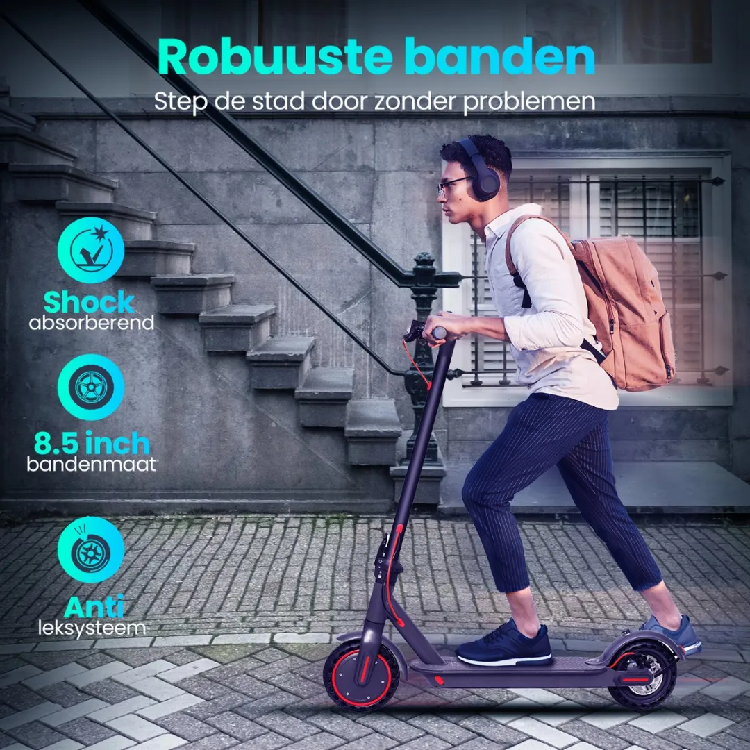 Stay-on M365 Go | Elektrische step | Carbon Stuurtas | Krachtige 350W motor | 25km/h | Max. 30km | Compact inklapbaar | NL handleiding | Smart-App