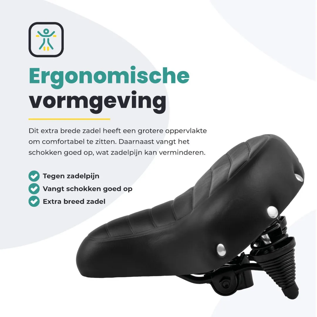 Voltano Drifter Fietszadel - Zwart