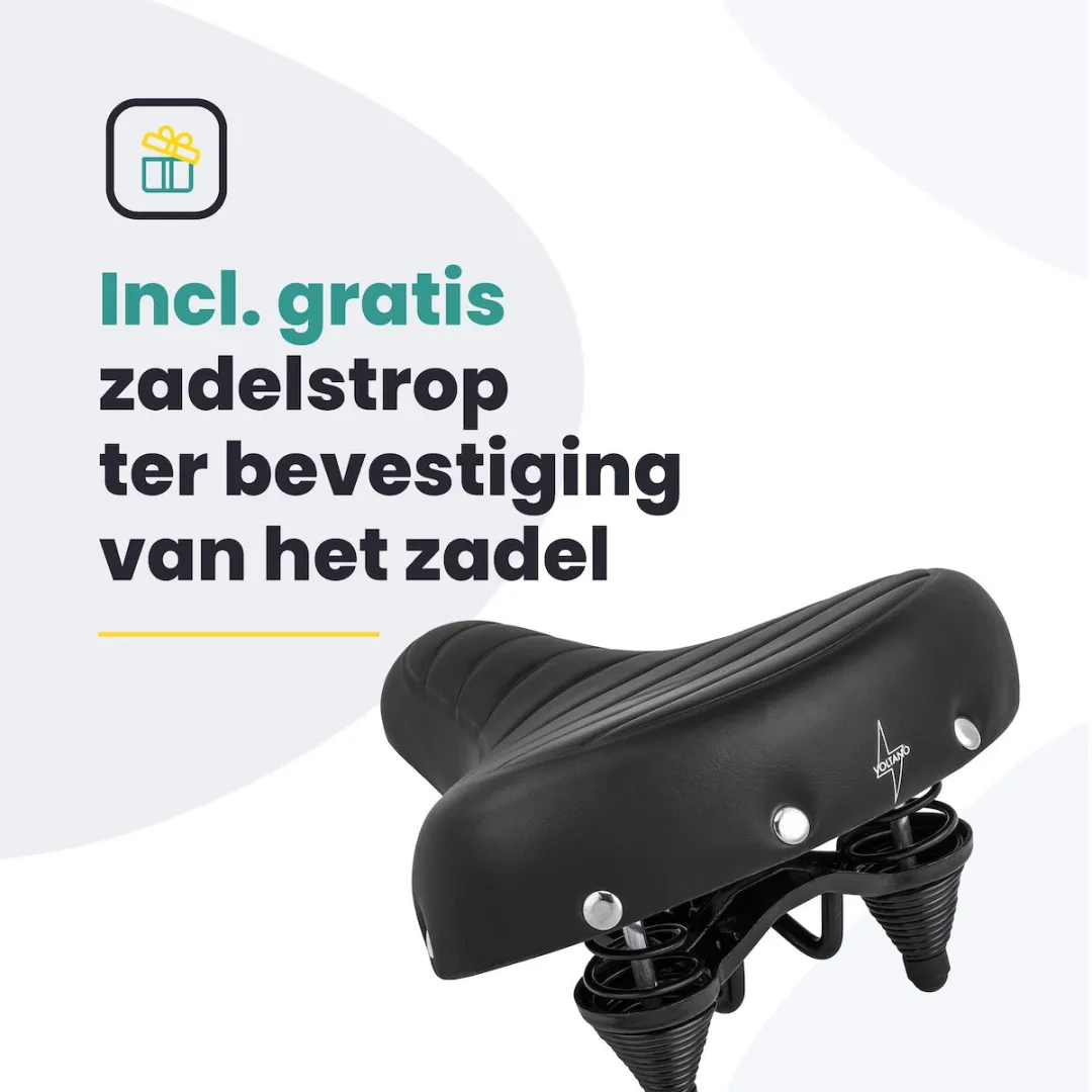Voltano Drifter Fietszadel - Zwart