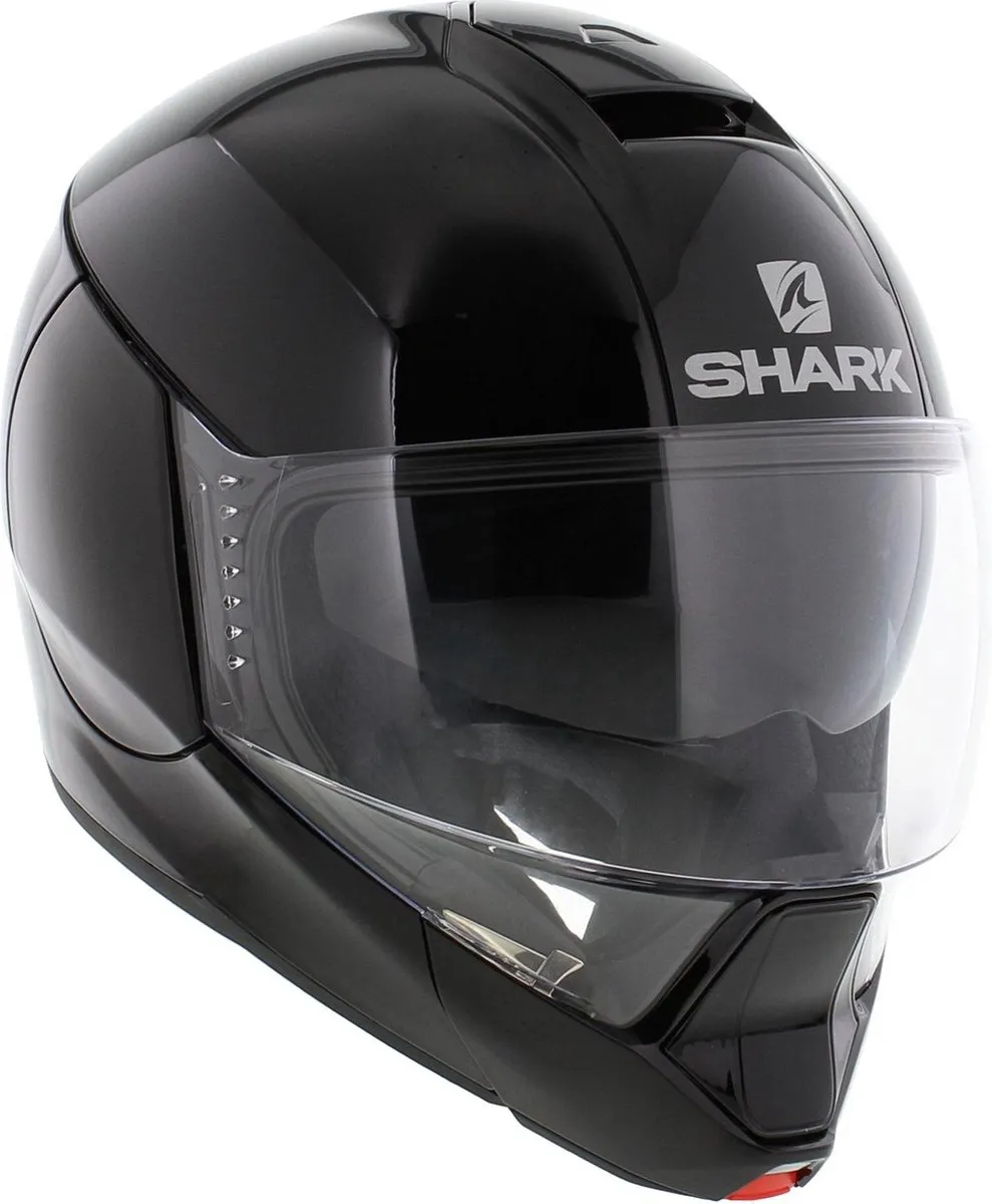 Shark EVOJET BLANK Motorhelm - Maat XS - Zwart
