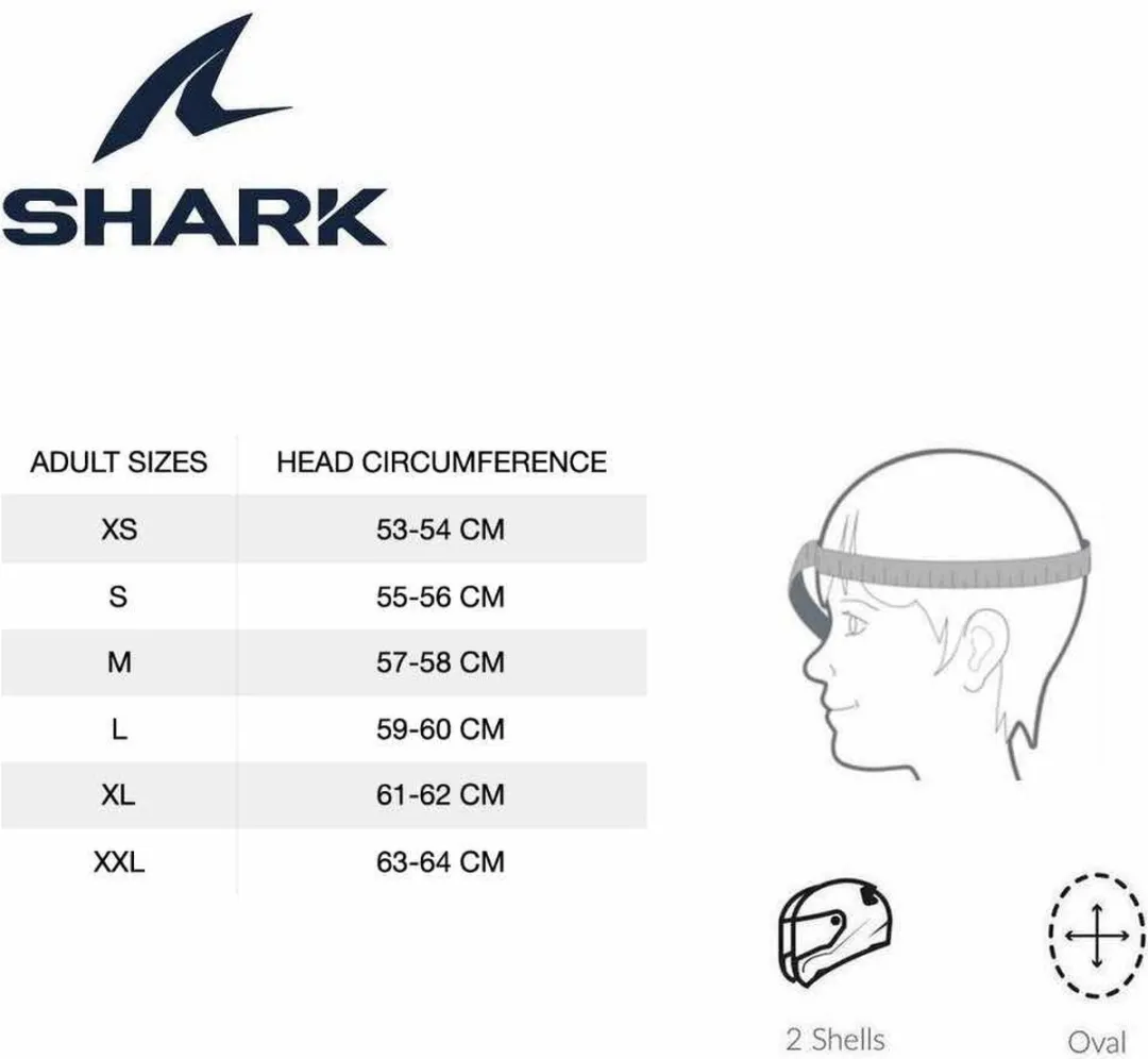 Shark EVOJET BLANK Motorhelm - Maat XS - Zwart