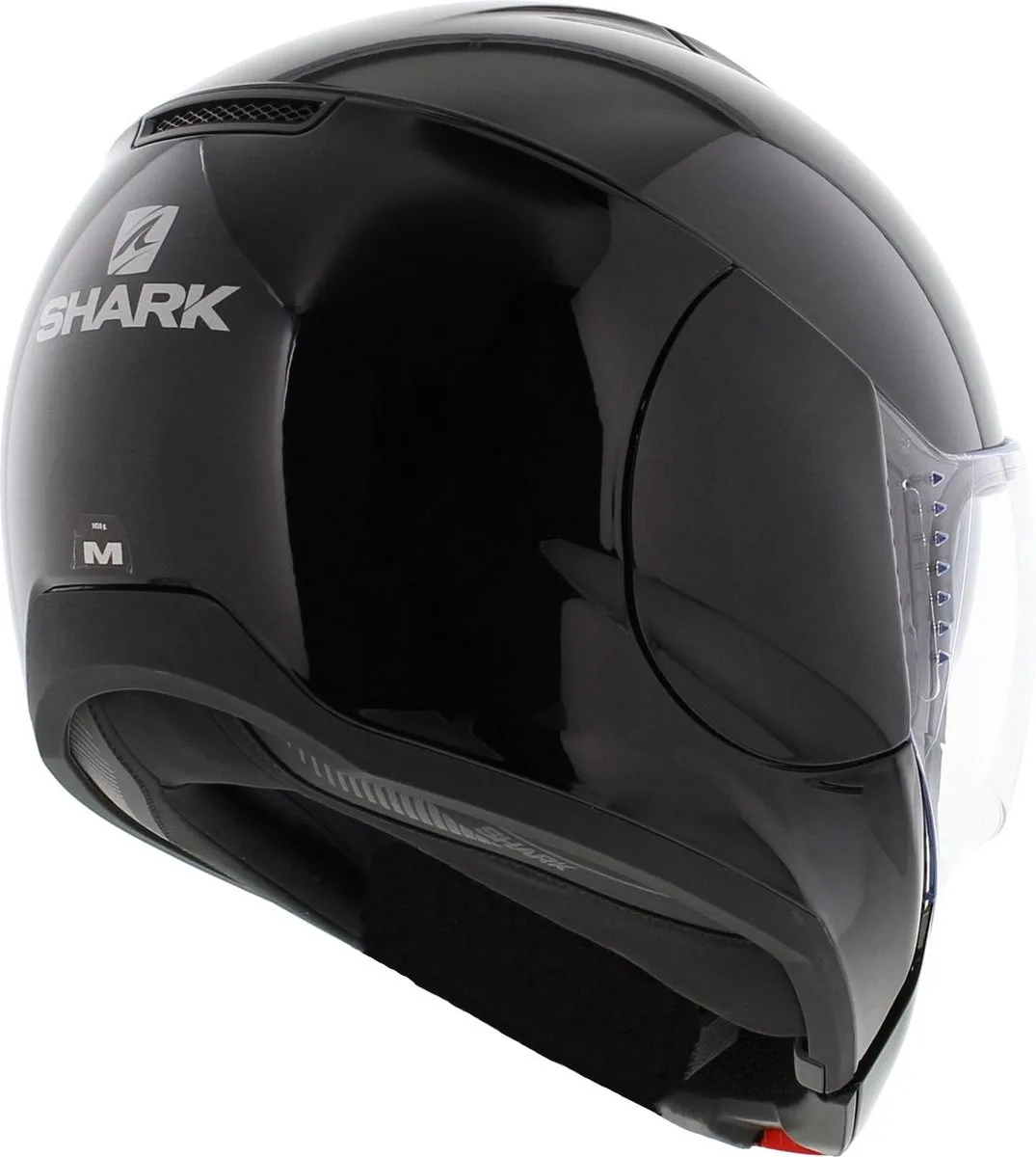 Shark EVOJET BLANK Motorhelm - Maat XS - Zwart