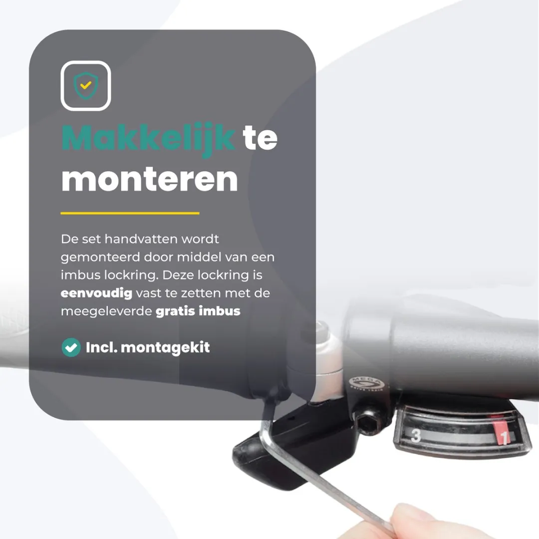 Voltano Ergonomische Fiets Handvatten - Zwart
