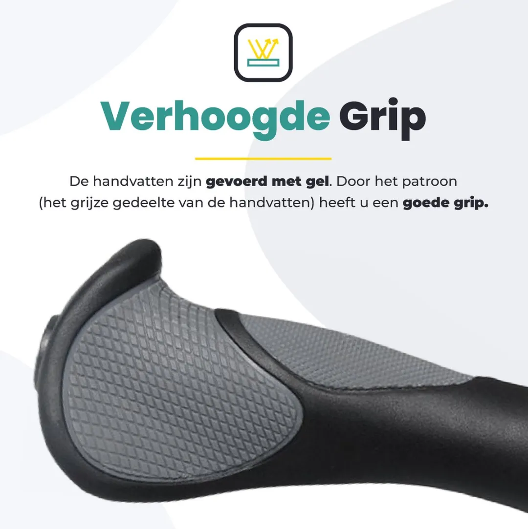 Voltano Ergonomische Fiets Handvatten - Zwart