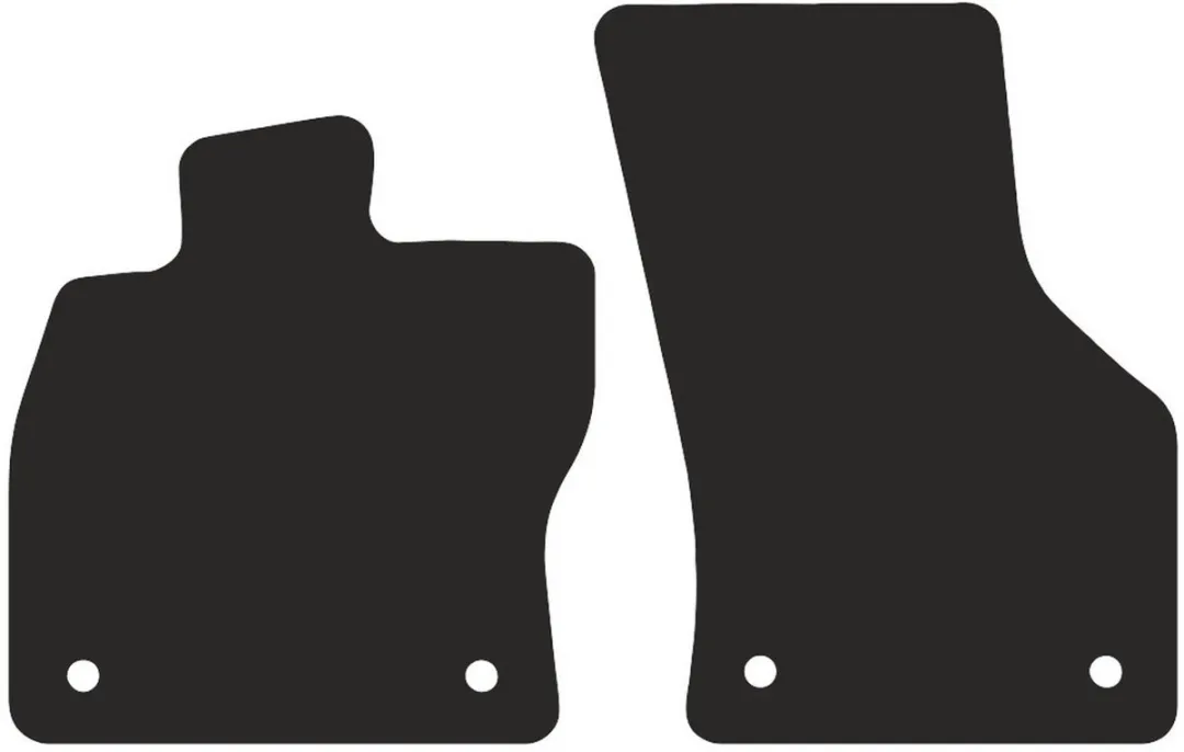 Volkswagen Passat B8 Alltrack Universele Polyamide Voorspatborden - 2 Stuks - Zwart