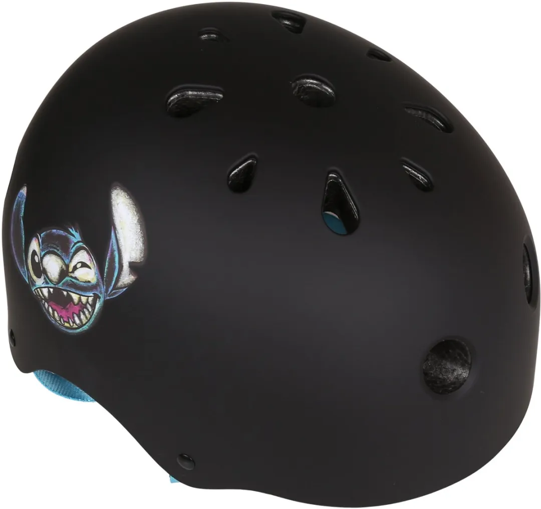 Disney Stitch Kinderfietshelm - 52-56cm - Zwart