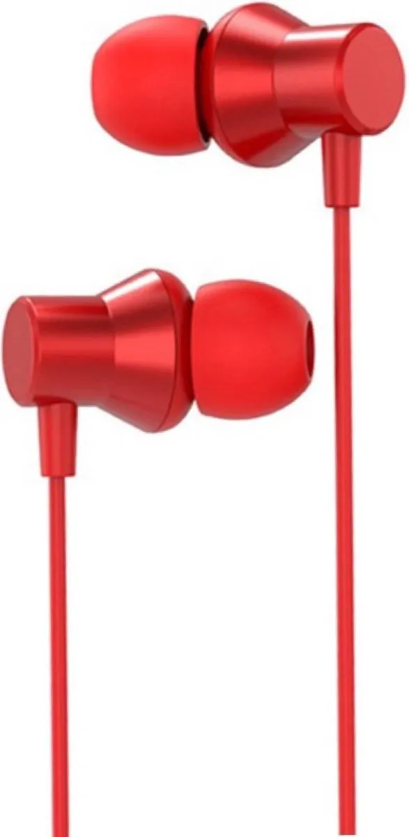 Lenovo HF130 Bedrade In-Ear Oordopjes - Rood - afbeelding 3 van 4