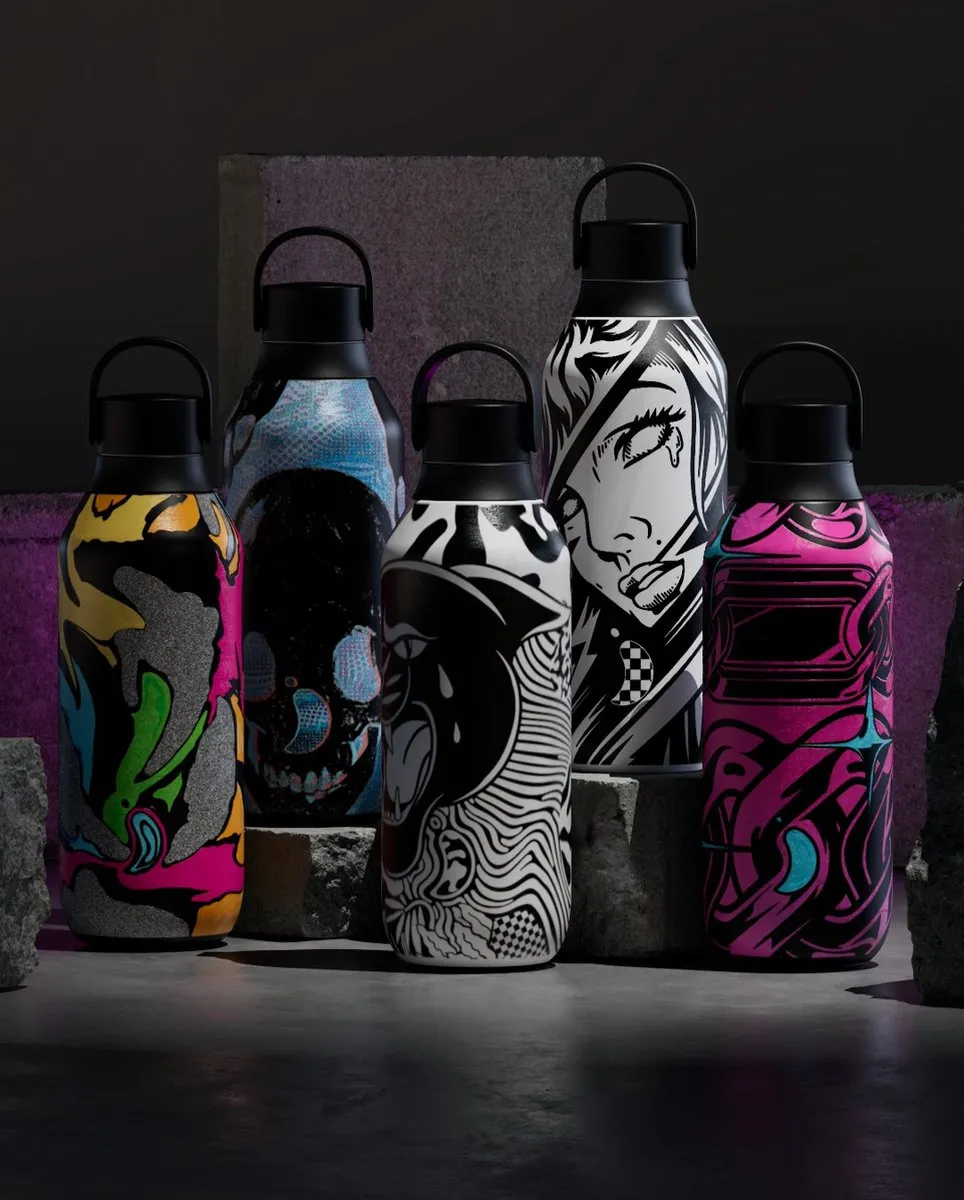 Chilly's Series 2 CB2-B501CS-NIL Thermosfles 500ml - Nine Lives Multi
