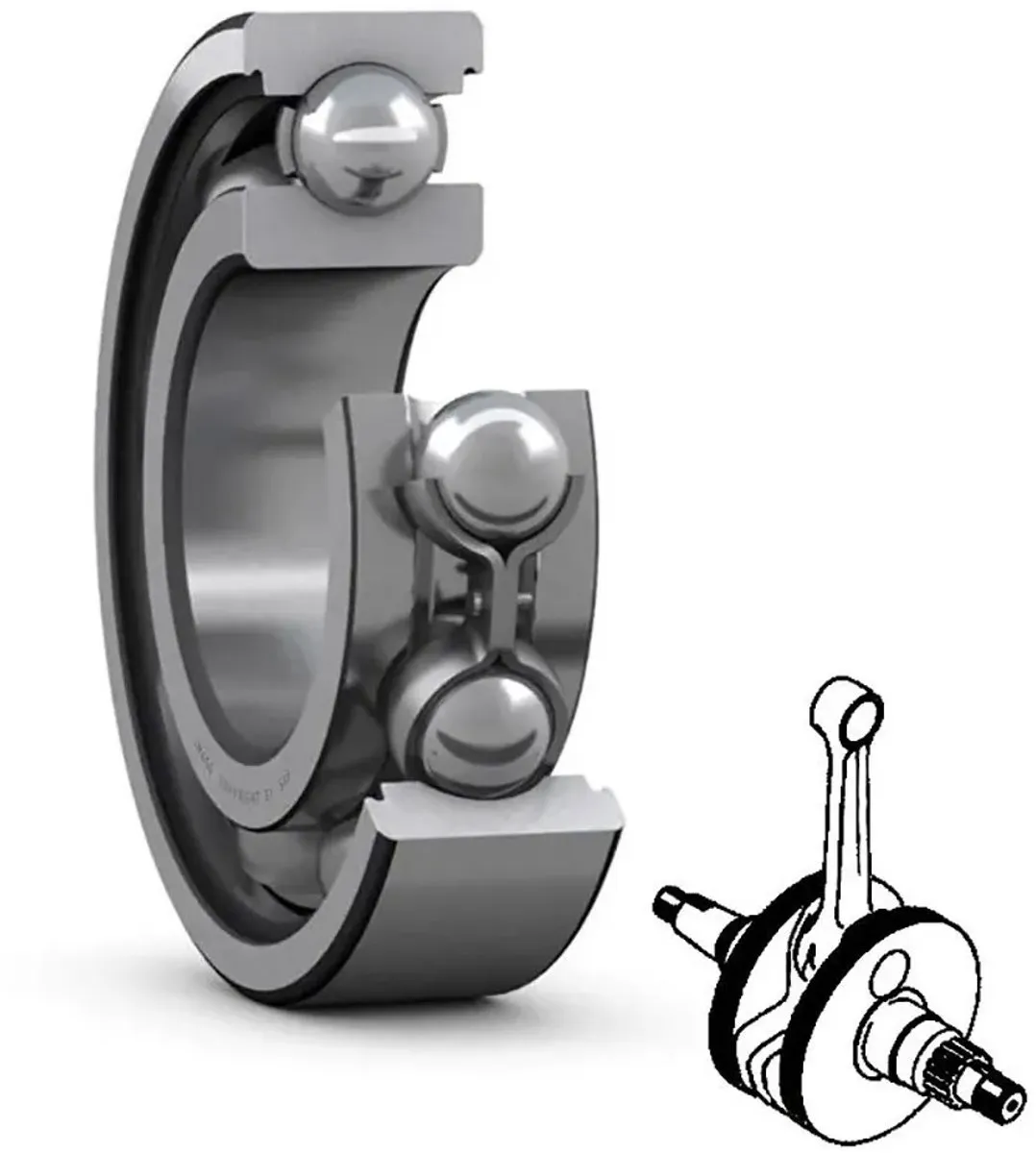 SKF Wiellager voor Piaggio Vespa PX 125/1985-1989
