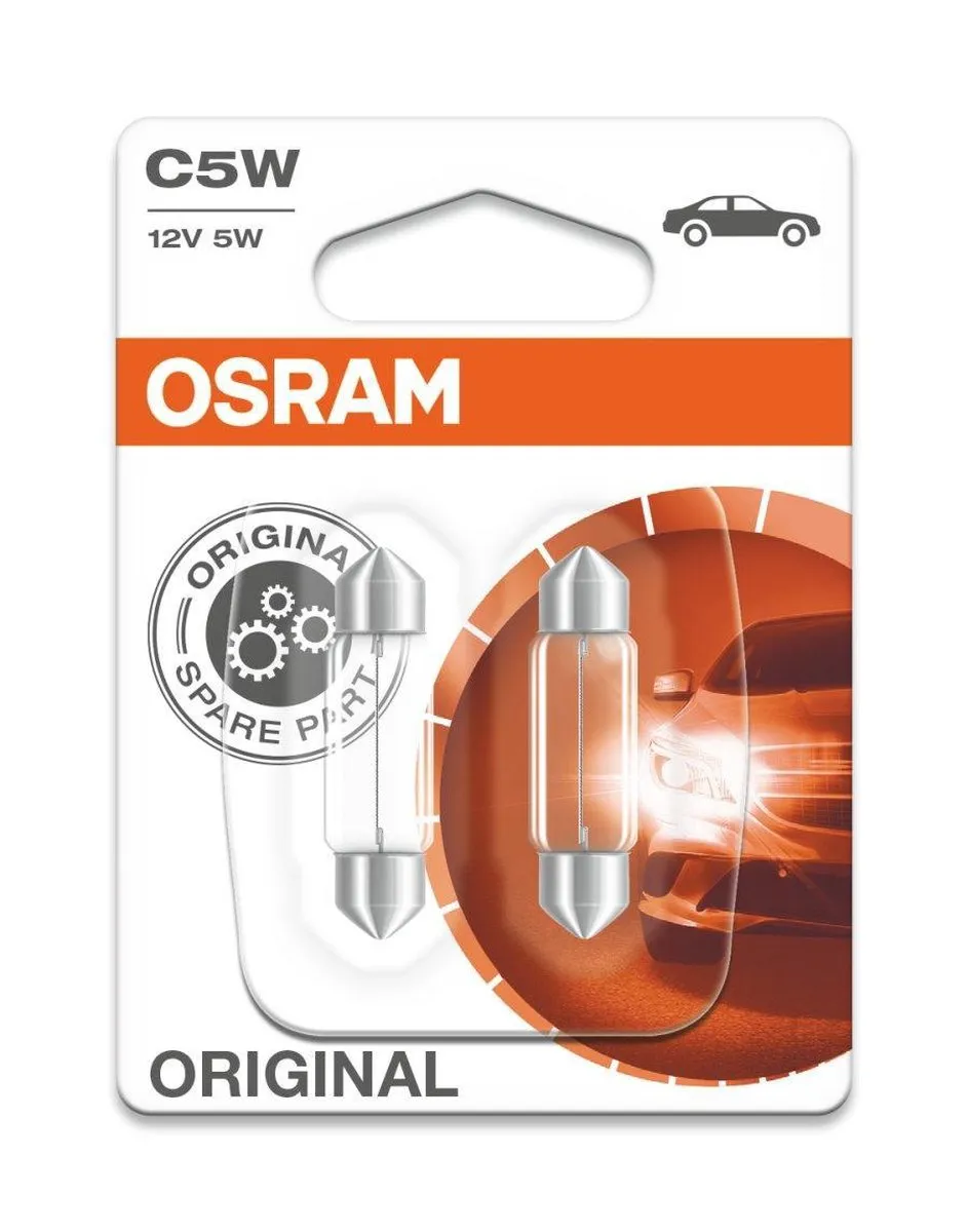 Osram C5W 36mm 12V 5W SV8,5-8 - Transparant