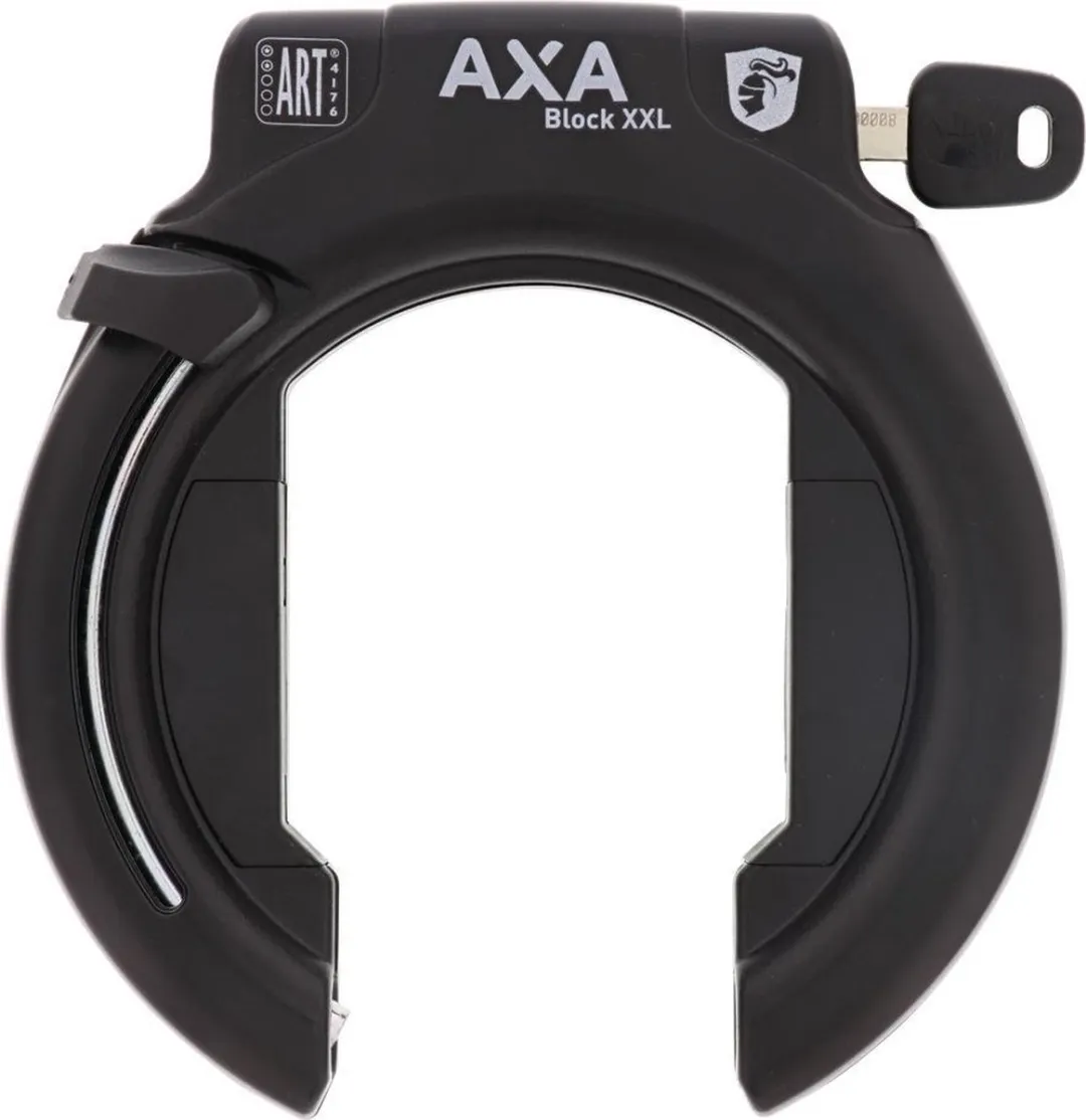 AXA Block XXL Ringslot + ULC Insteekketting 130cm - Zwart