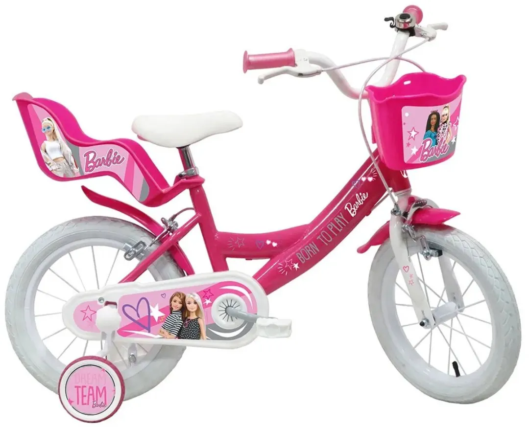 Barbie 14 Inch Fiets - Roze - 1 Versnelling