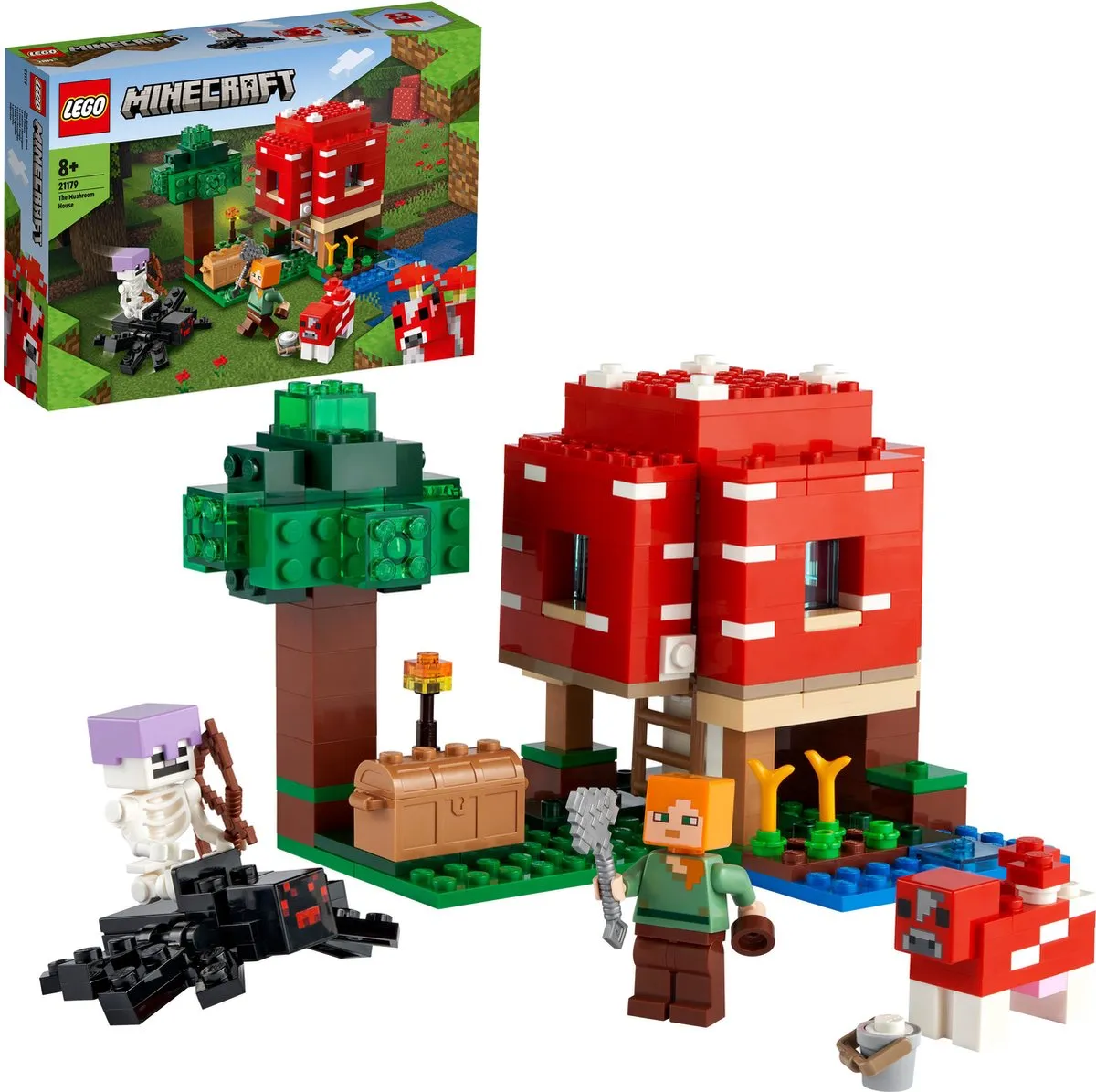 LEGO Minecraft Het Paddenstoelenhuis 21179 - 272 Stenen