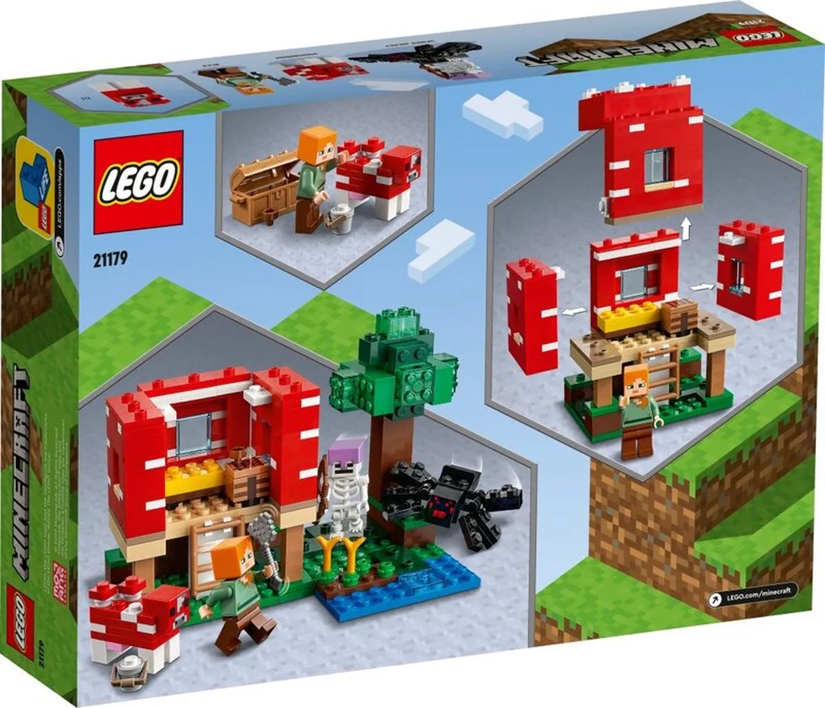 LEGO Minecraft Het Paddenstoelenhuis 21179 - 272 Stenen