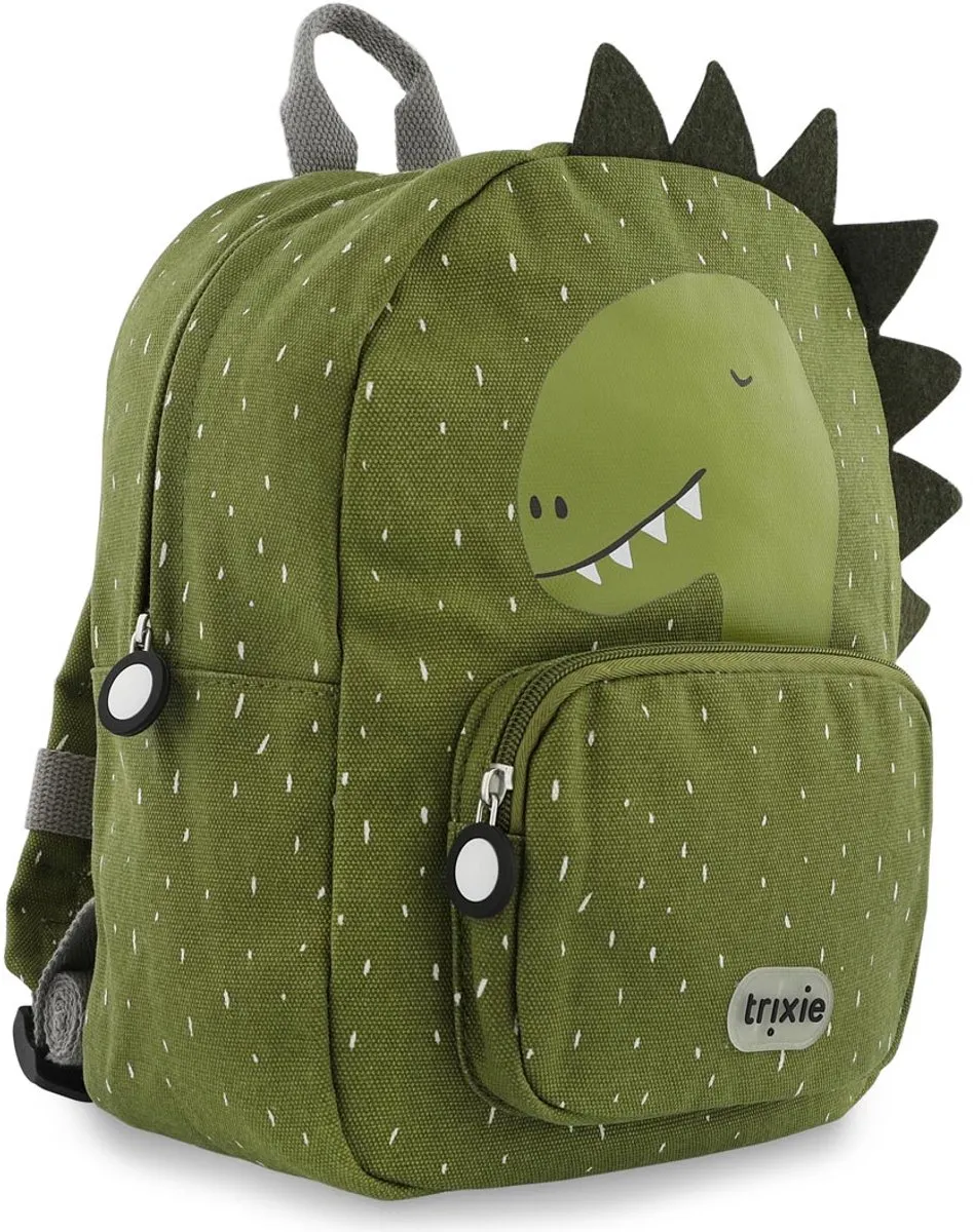 Trixie Back to School Set Rugzak & Drinkfles 500ml Mr. Dino - Groen