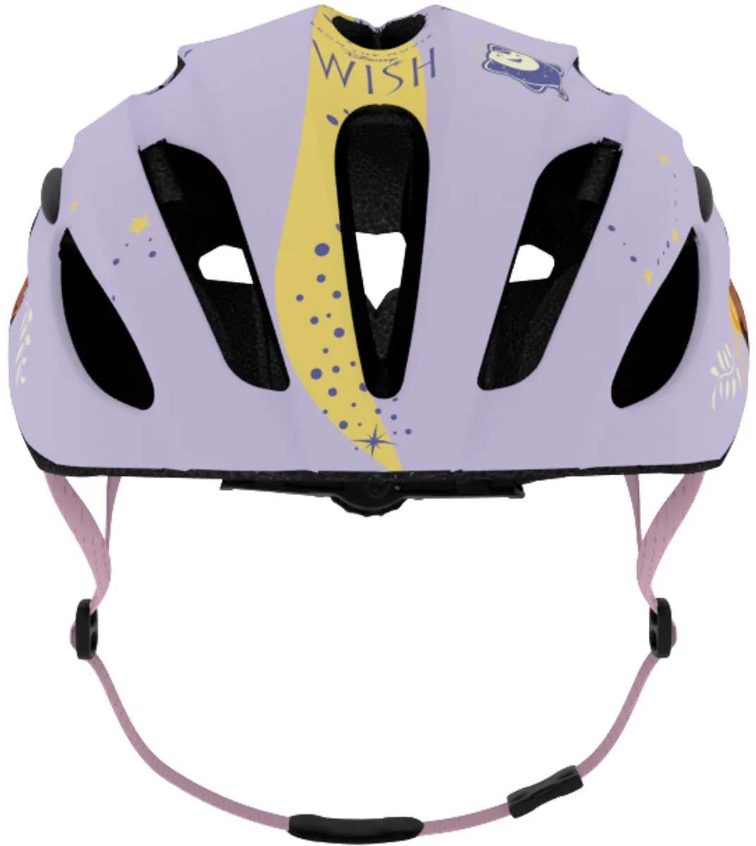 Disney Wish Fietshelm 52-56cm - Paars/Geel