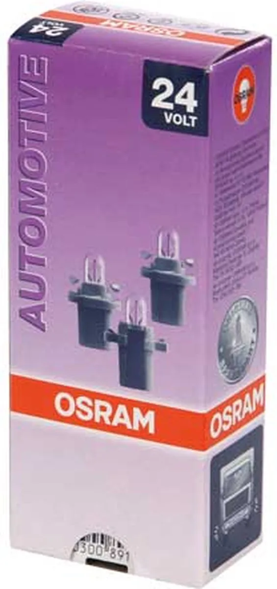 Osram Gloeilamp Original Line B8.5d 24V - 10 Stuks