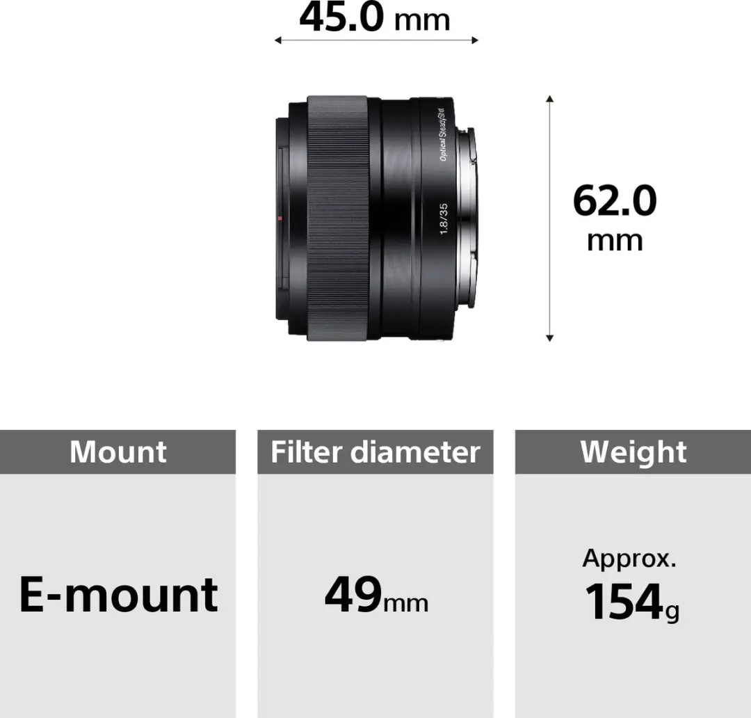 Sony E 35mm F1.8 OSS Objectief - 49mm - afbeelding 6 van 6