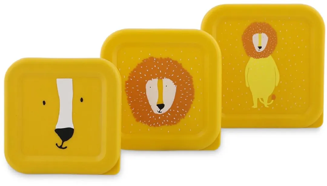 Trixie Schoolset Mr. Lion - 350ml Drinkfles & 3 Snackdoosjes