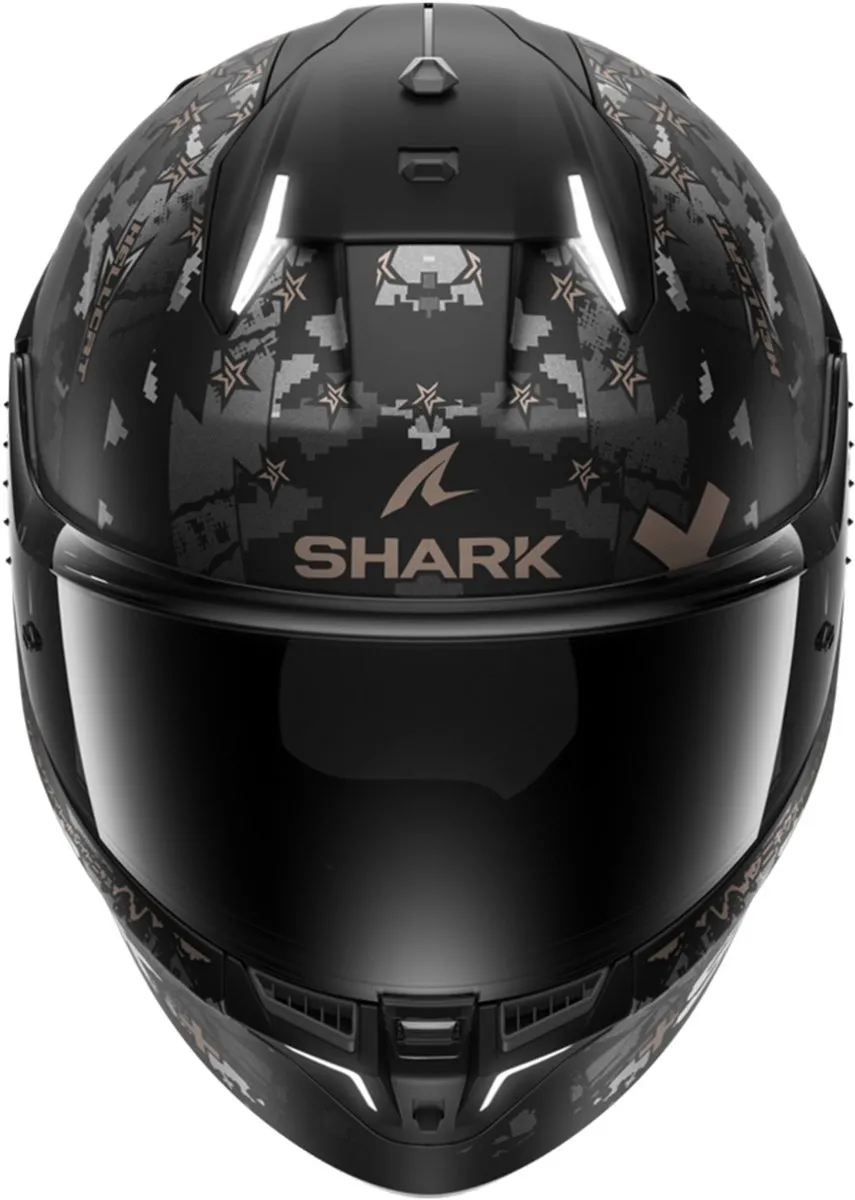 Shark SKWAL i3 HELLCAT Mat Black Chrom Anthracite - Integraal Helm XL - Zwart