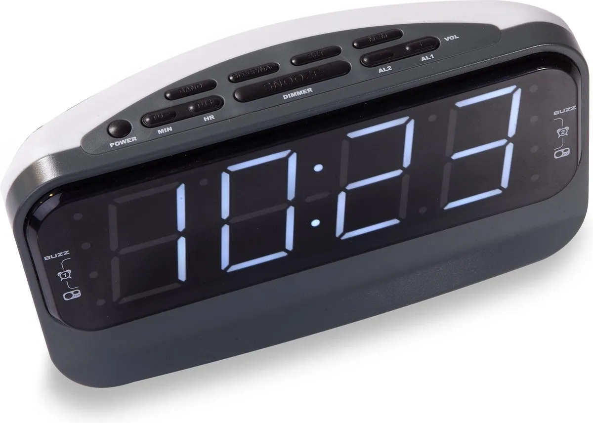Salora CR616 Wekkerradio - AM/FM - Groot display - Mix