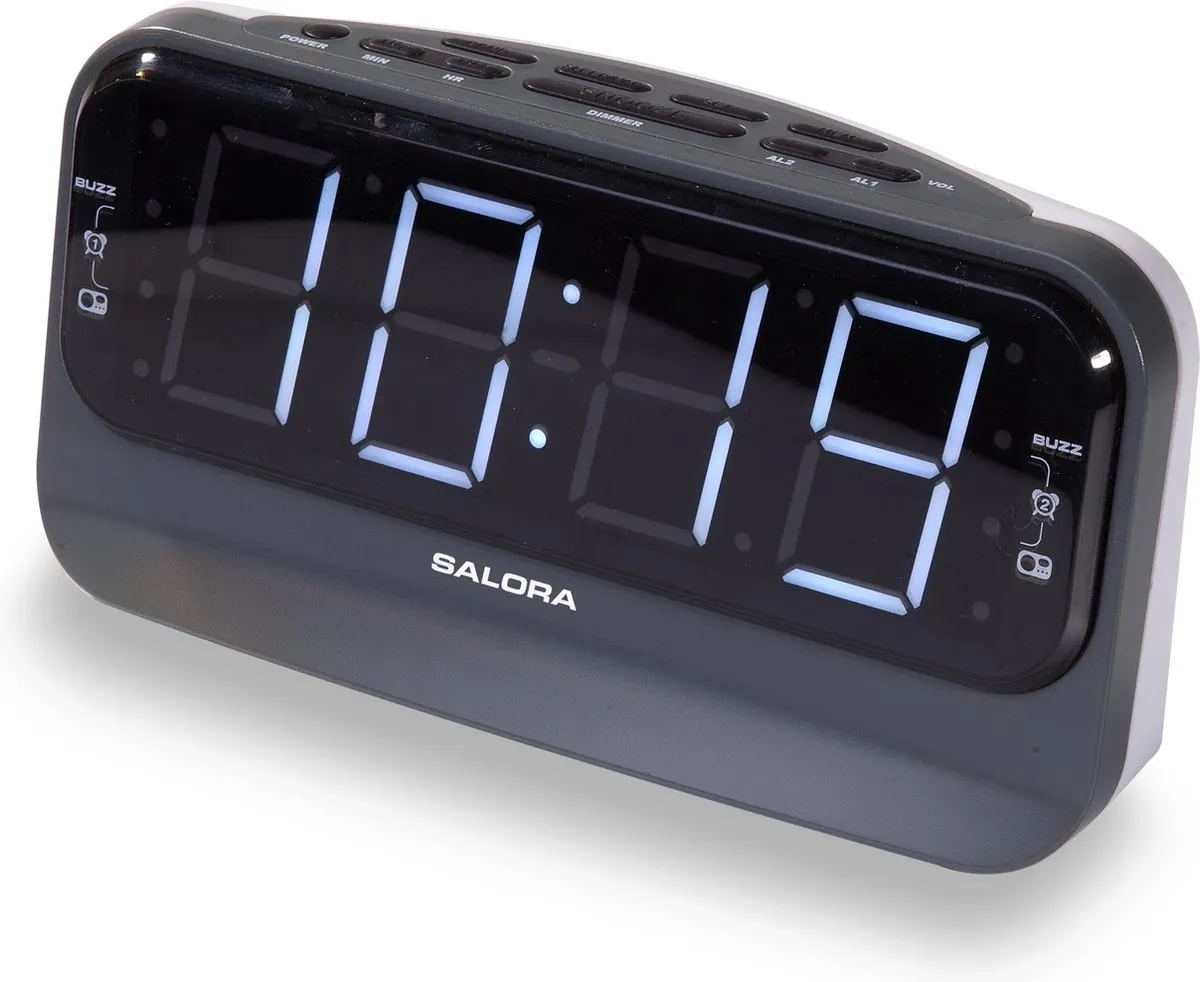 Salora CR616 Wekkerradio - AM/FM - Groot display - Mix