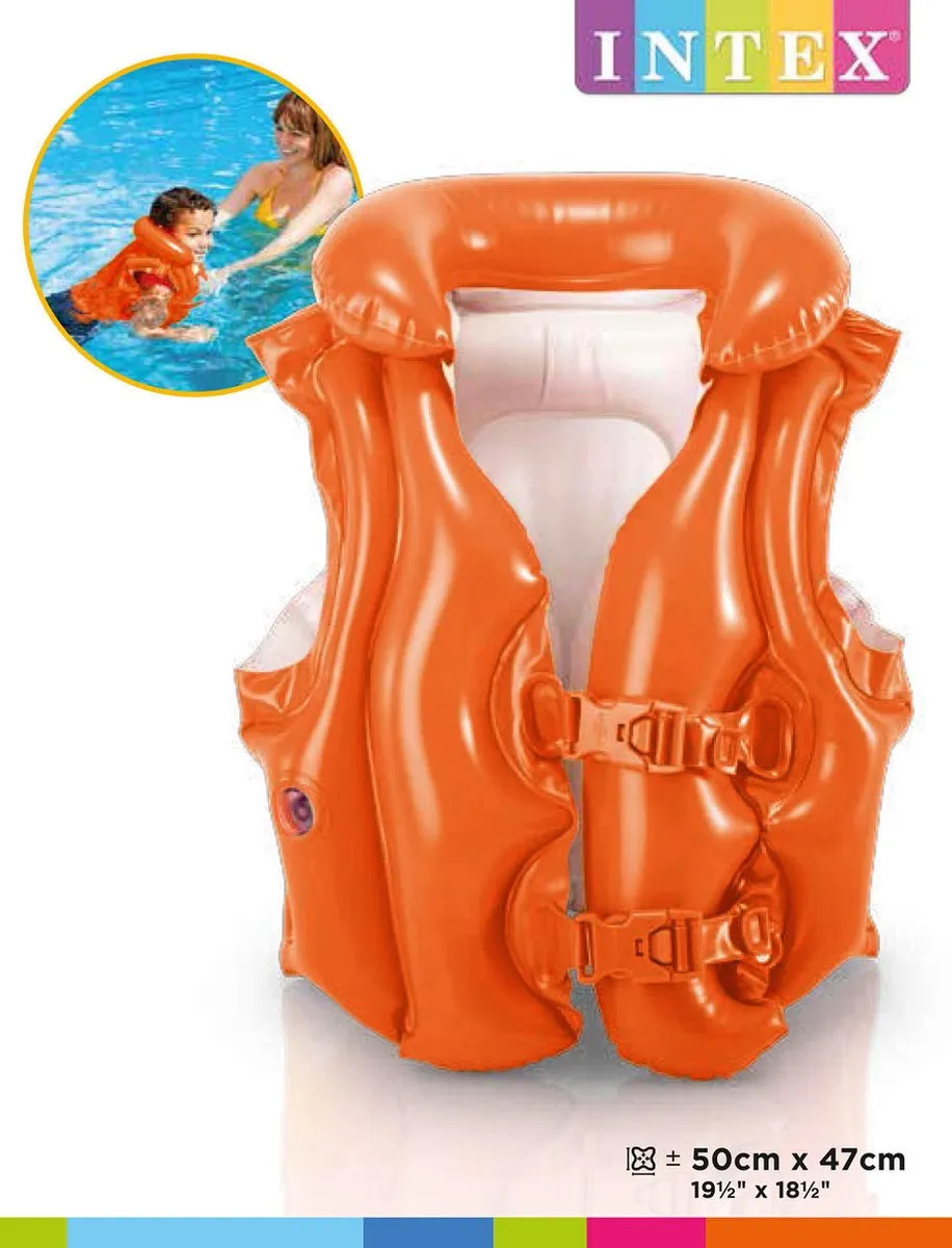 Intex Deluxe Zwemvest 3-6 jaar - Oranje