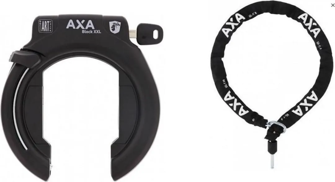 AXA Block XXL + ULC 100 Ringslot met Ketting