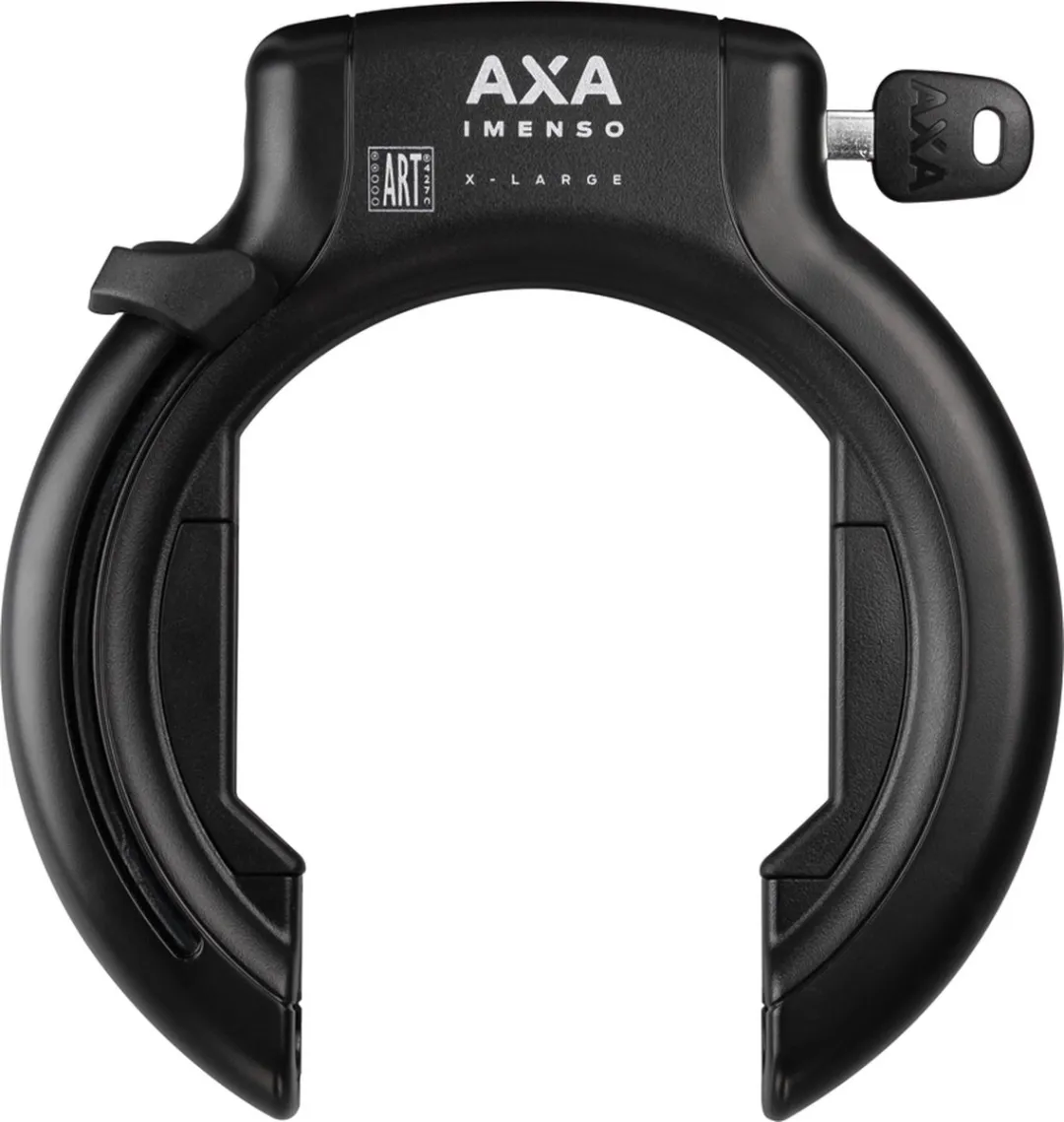 AXA Imenso XL met ULC100 Insteekketting & Zadeltas - Zwart