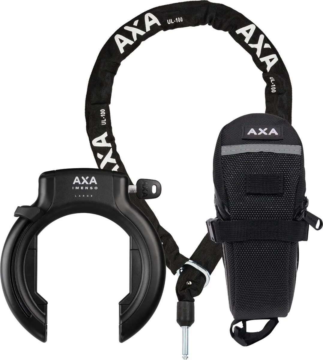 AXA Imenso XL met ULC100 Insteekketting & Zadeltas