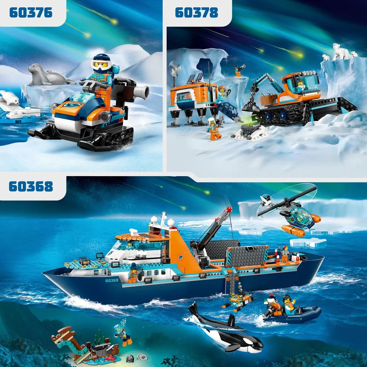 LEGO City Sneeuwscooter 60376 Modelbouwpakket - Meerkleurig