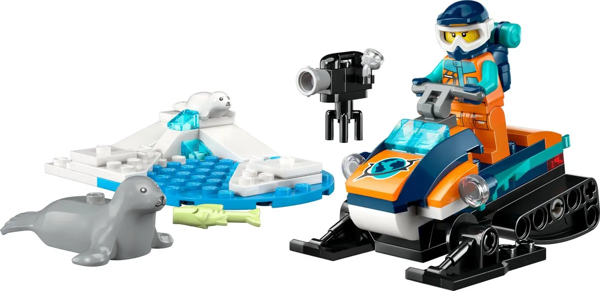 LEGO City Sneeuwscooter 60376 Modelbouwpakket - Meerkleurig - afbeelding 6 van 6