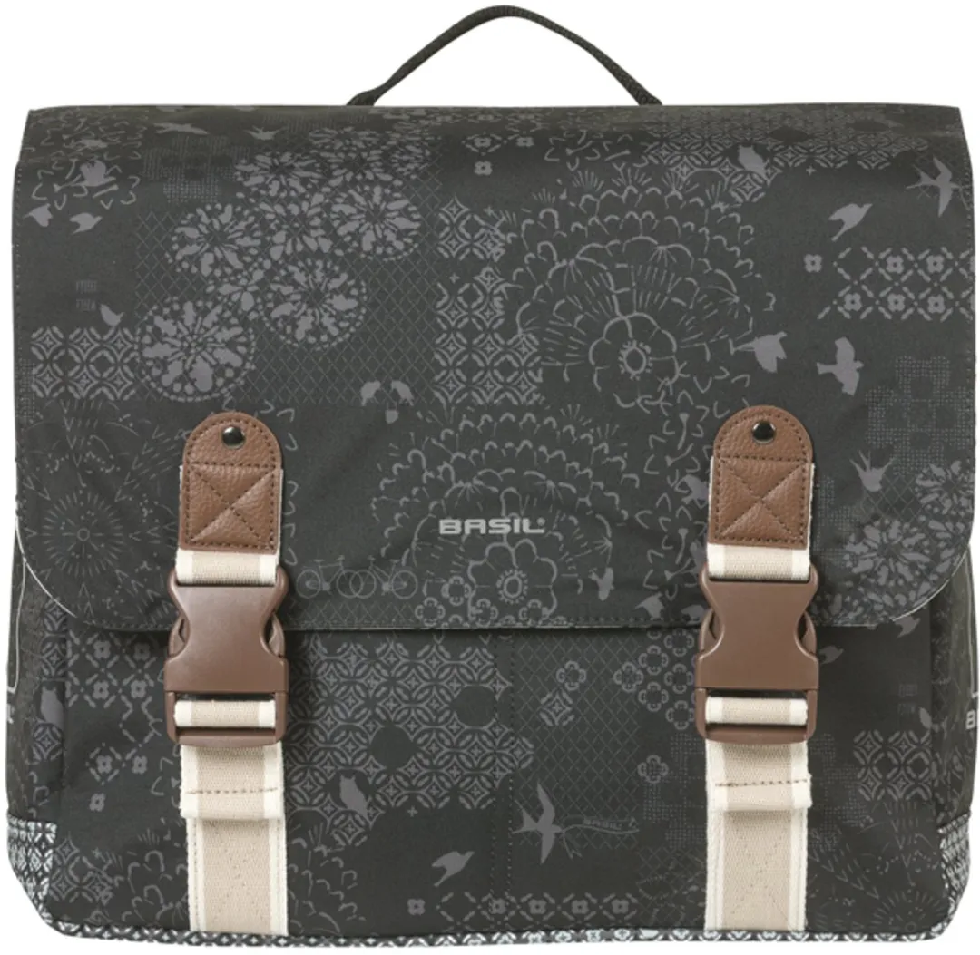 Basil Boheme Dubbele Fietstas 35L - Zwart