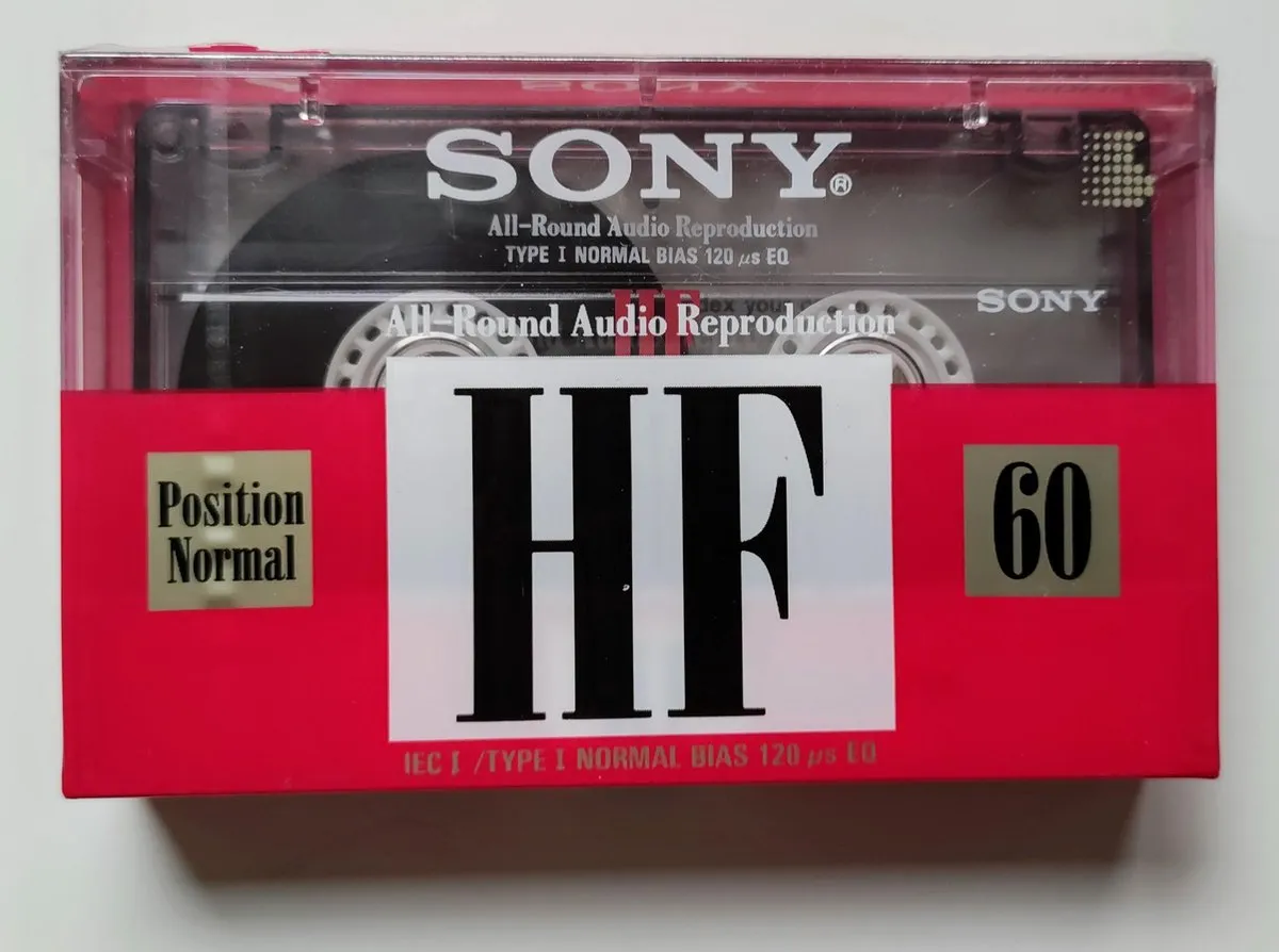 Sony C60HF Cassettebandje 60 min - Donker