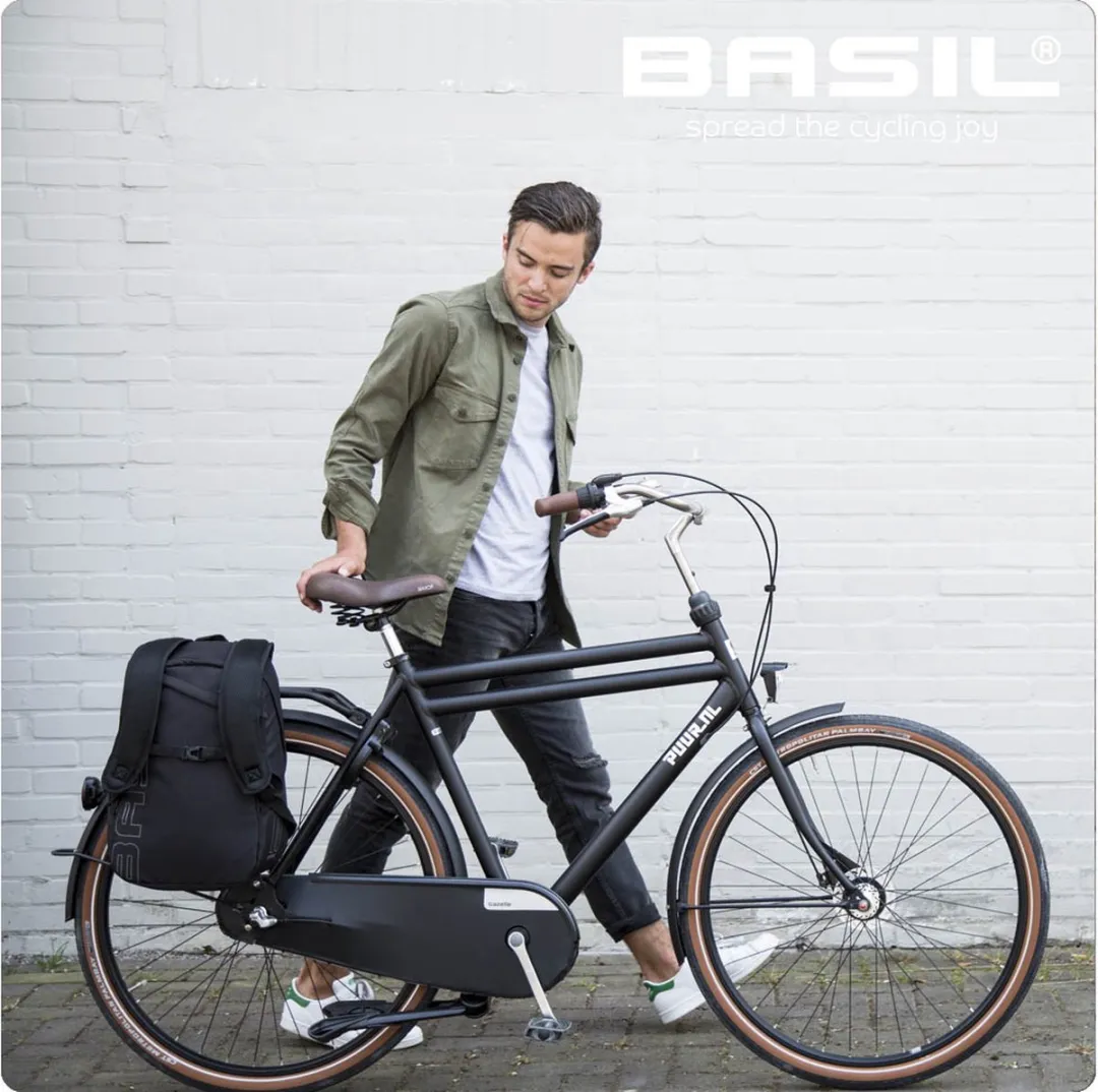 Basil Flex Fietstas 17L - Zwart - afbeelding 6 van 6