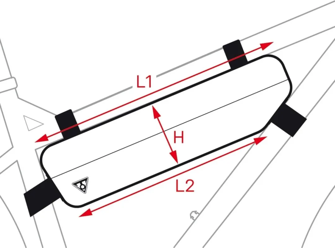 Topeak MidLoader Frametas 3L - Zwart