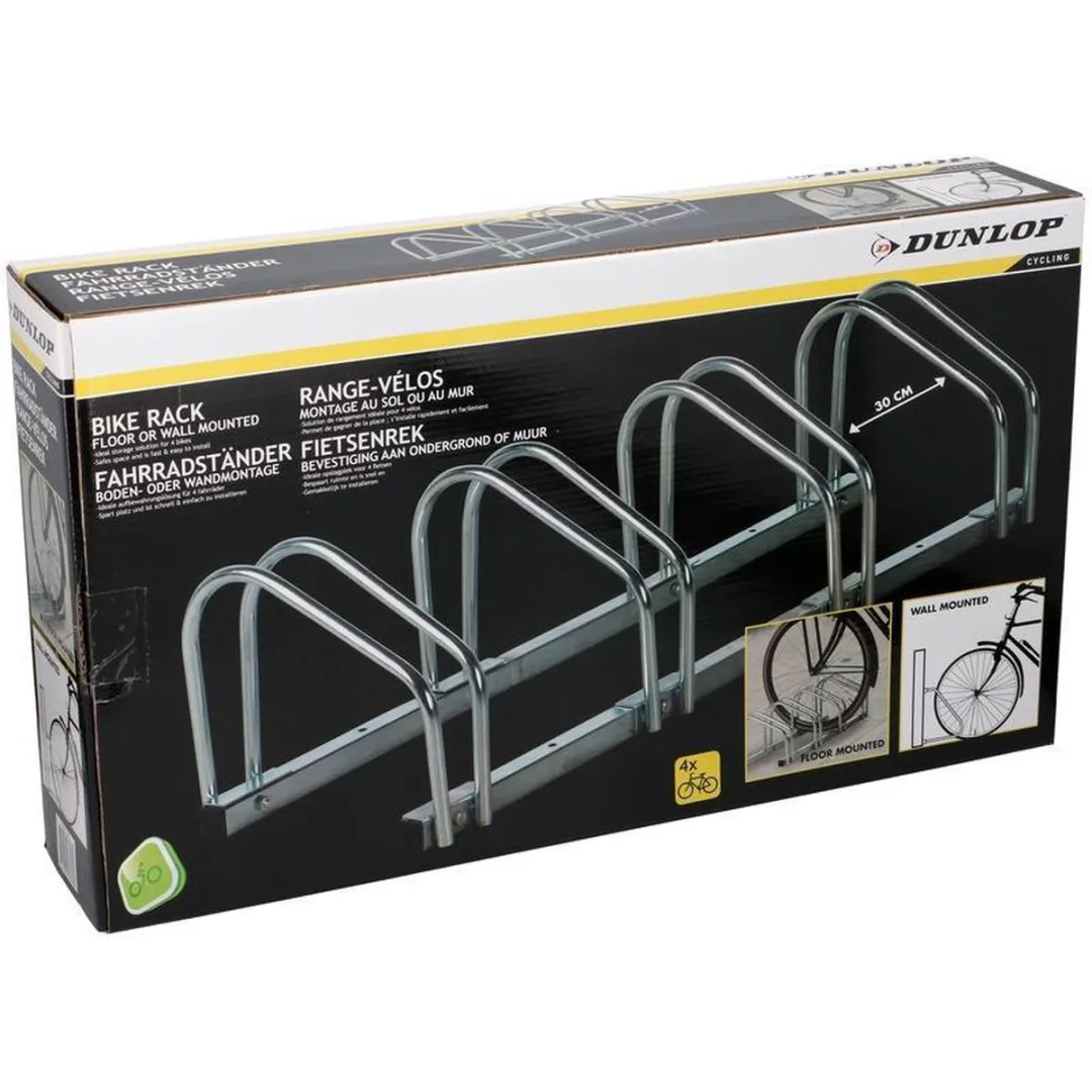 Dunlop ProPlus Fietsenrek 4 Fietsen - 98x32x26cm Grijs - afbeelding 2 van 3