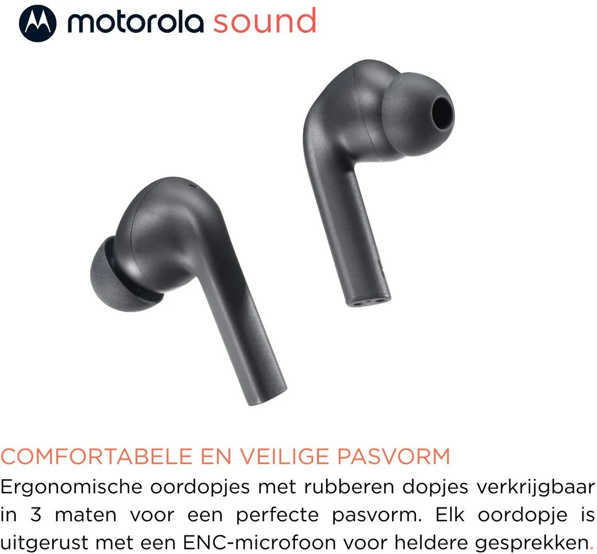 Motorola MOTO BUDS 065 Draadloze Oordopjes - Zwart